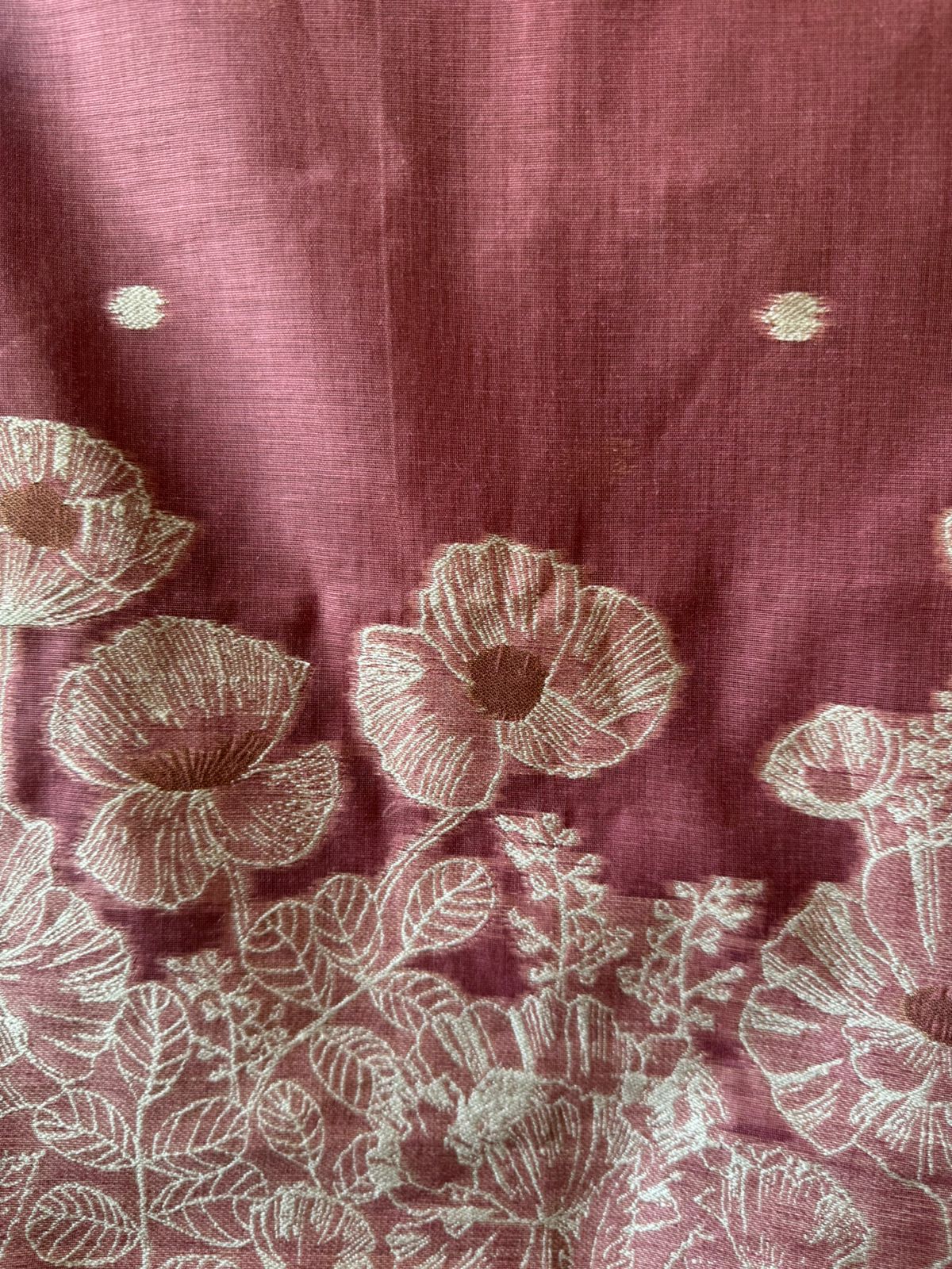 Pure jamdaani Unstitched Suit