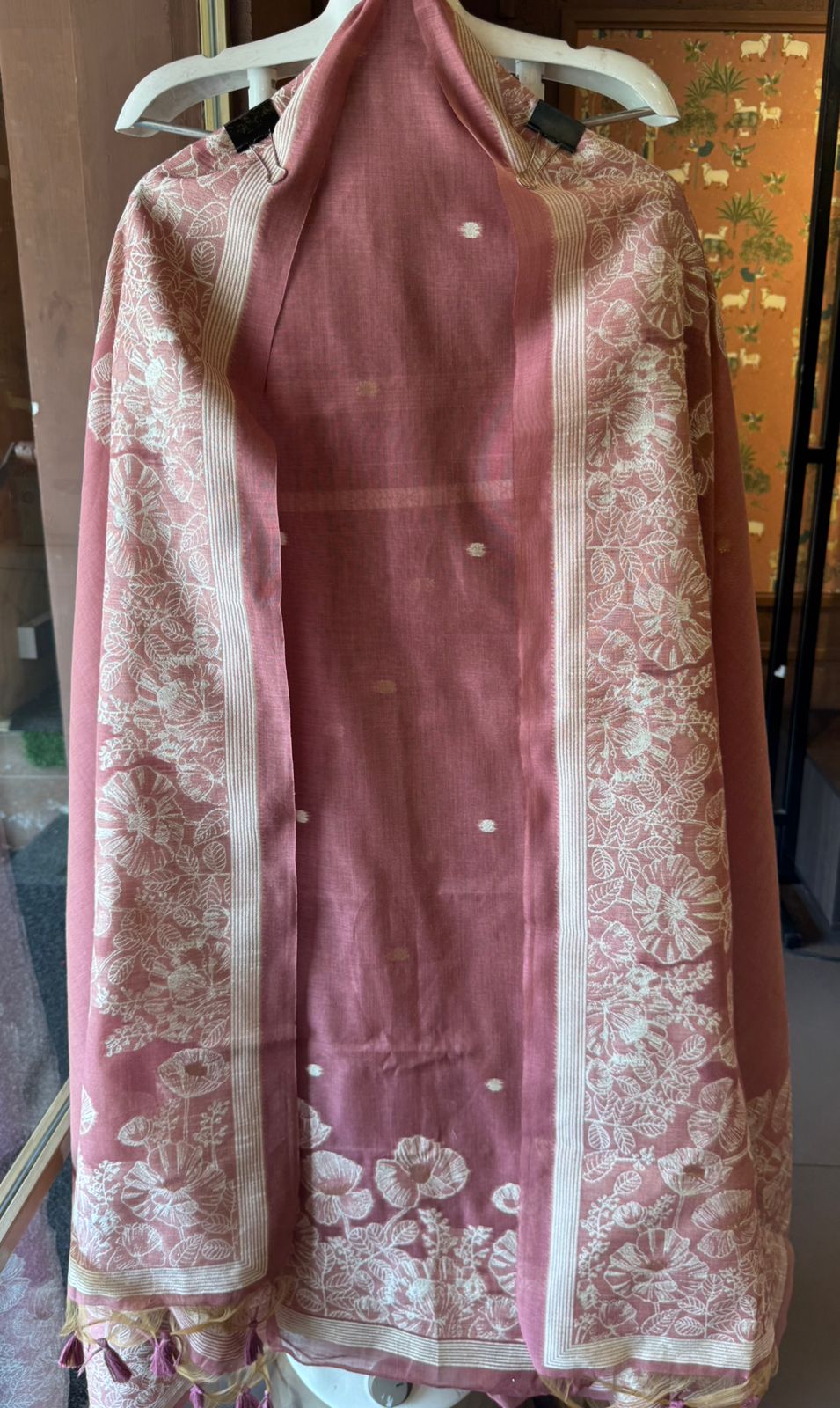 Pure jamdaani Unstitched Suit