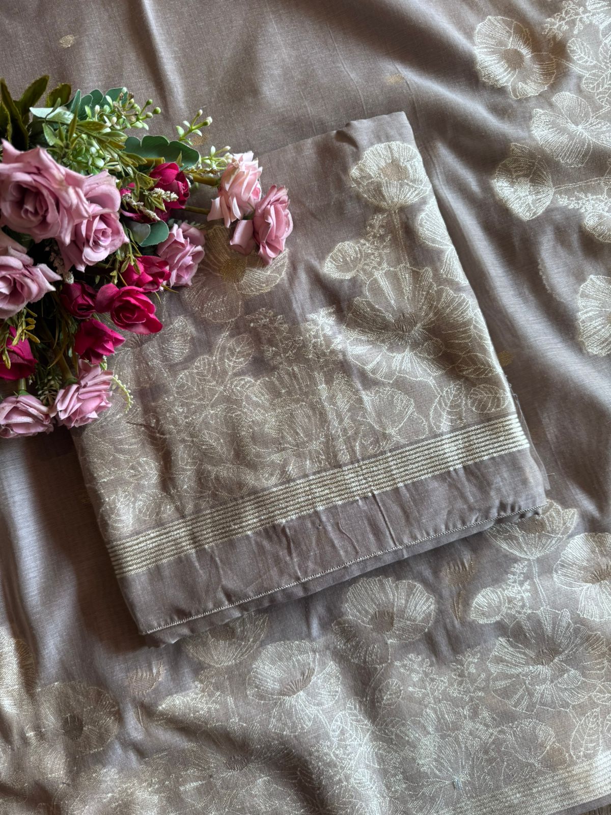 Pure jamdaani Unstitched Suit