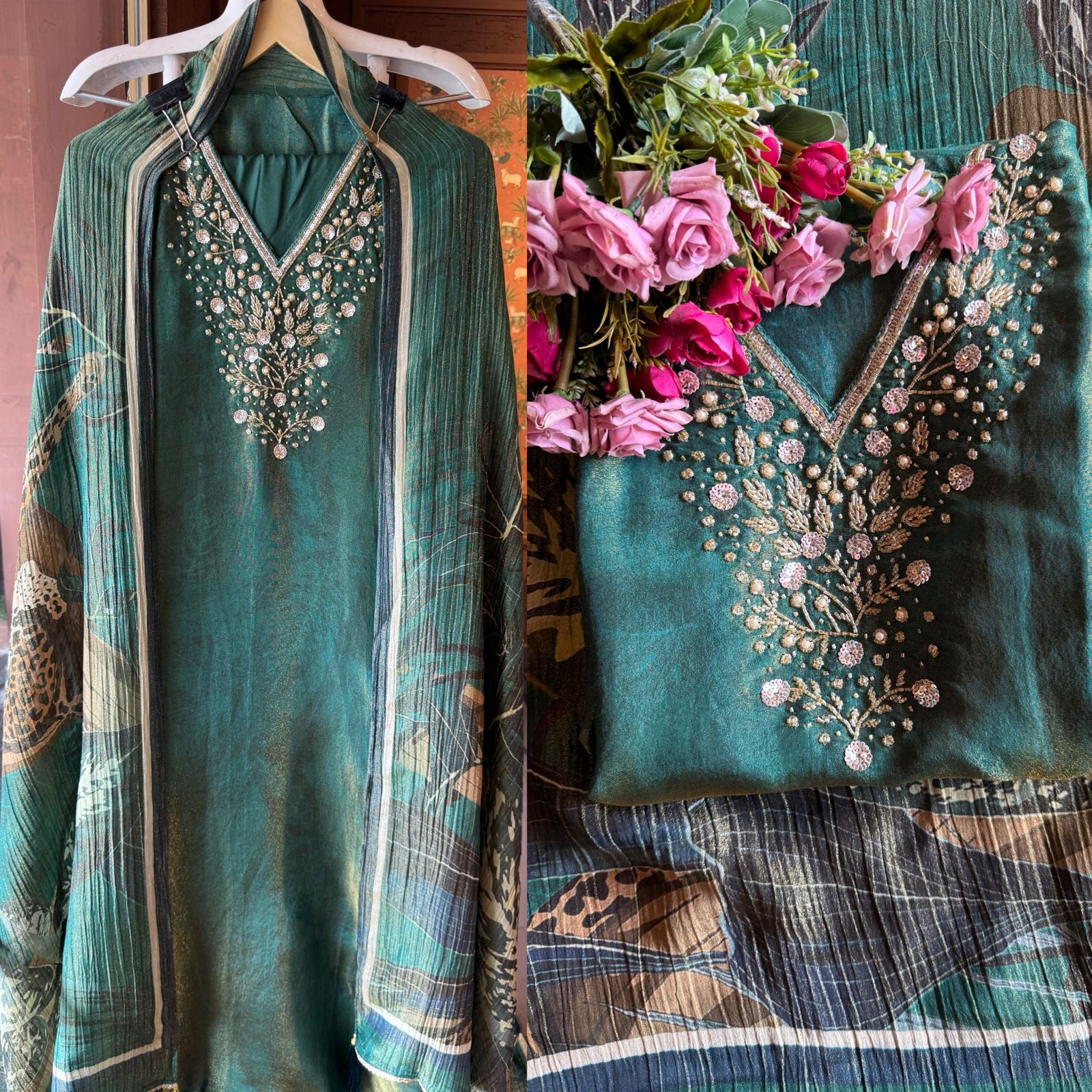 Shimmer Tissue Unstitched Shirt