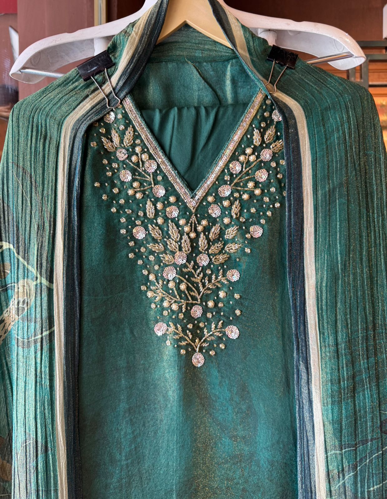 Shimmer Tissue Unstitched Shirt