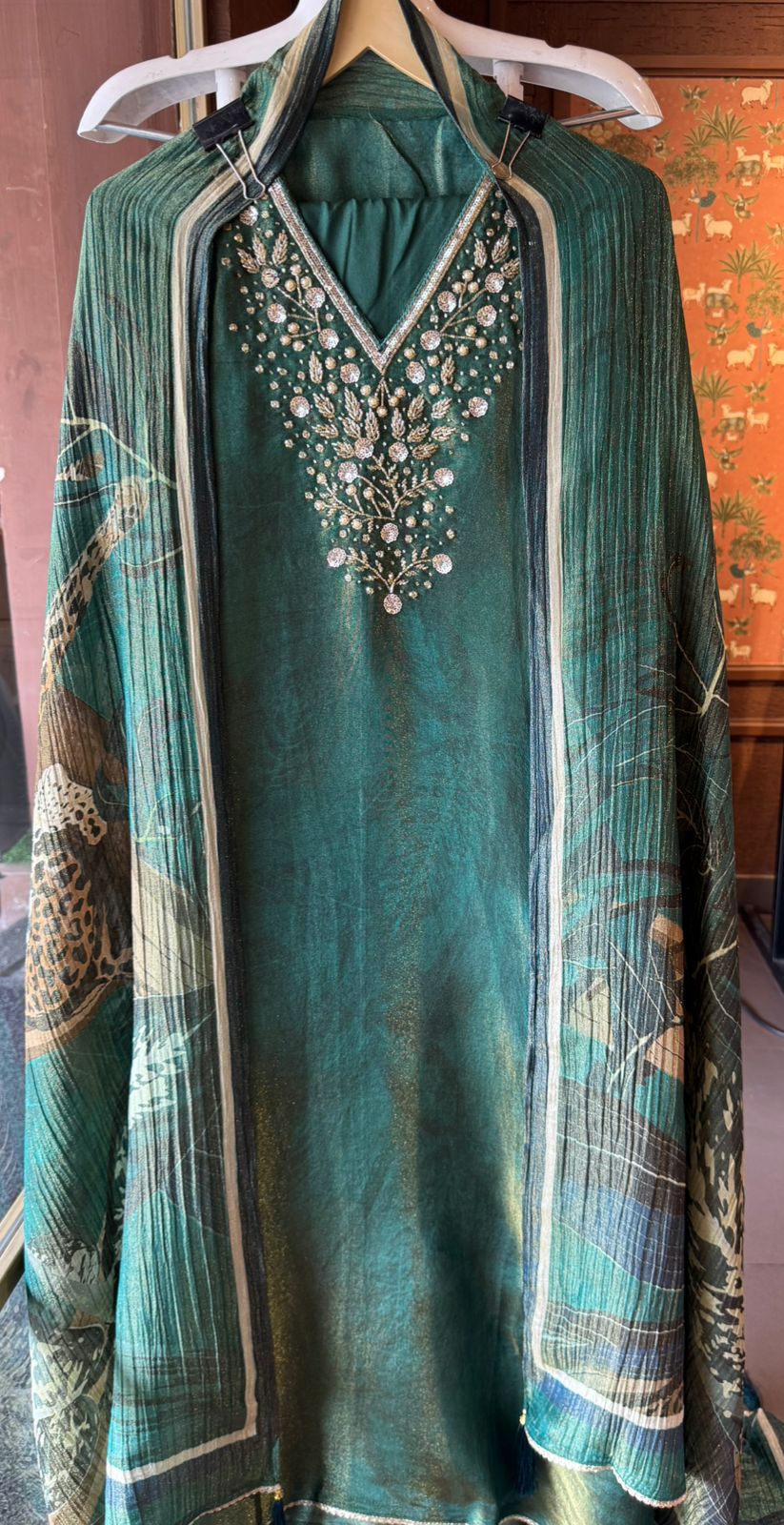 Shimmer Tissue Unstitched Shirt