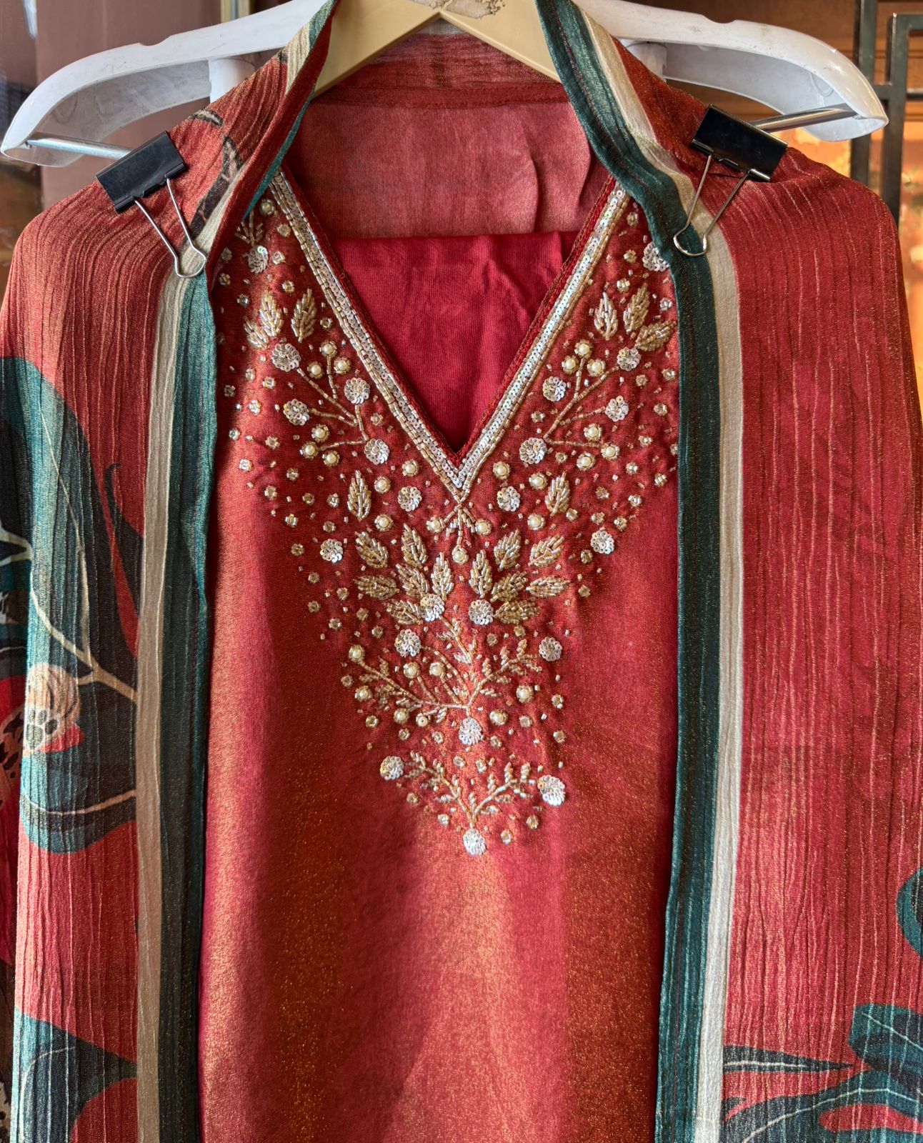 Shimmer Tissue Unstitched Shirt