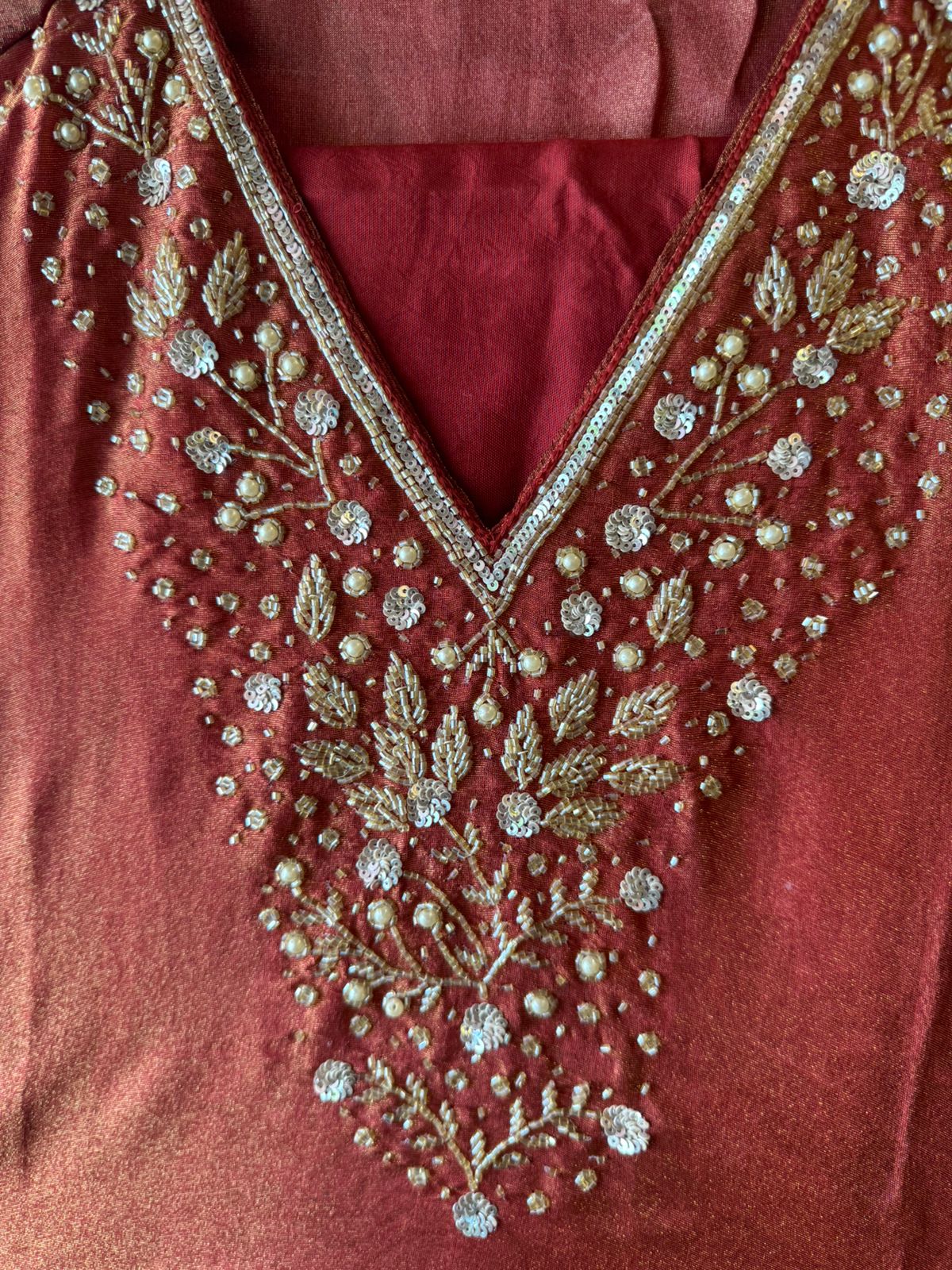 Shimmer Tissue Unstitched Shirt