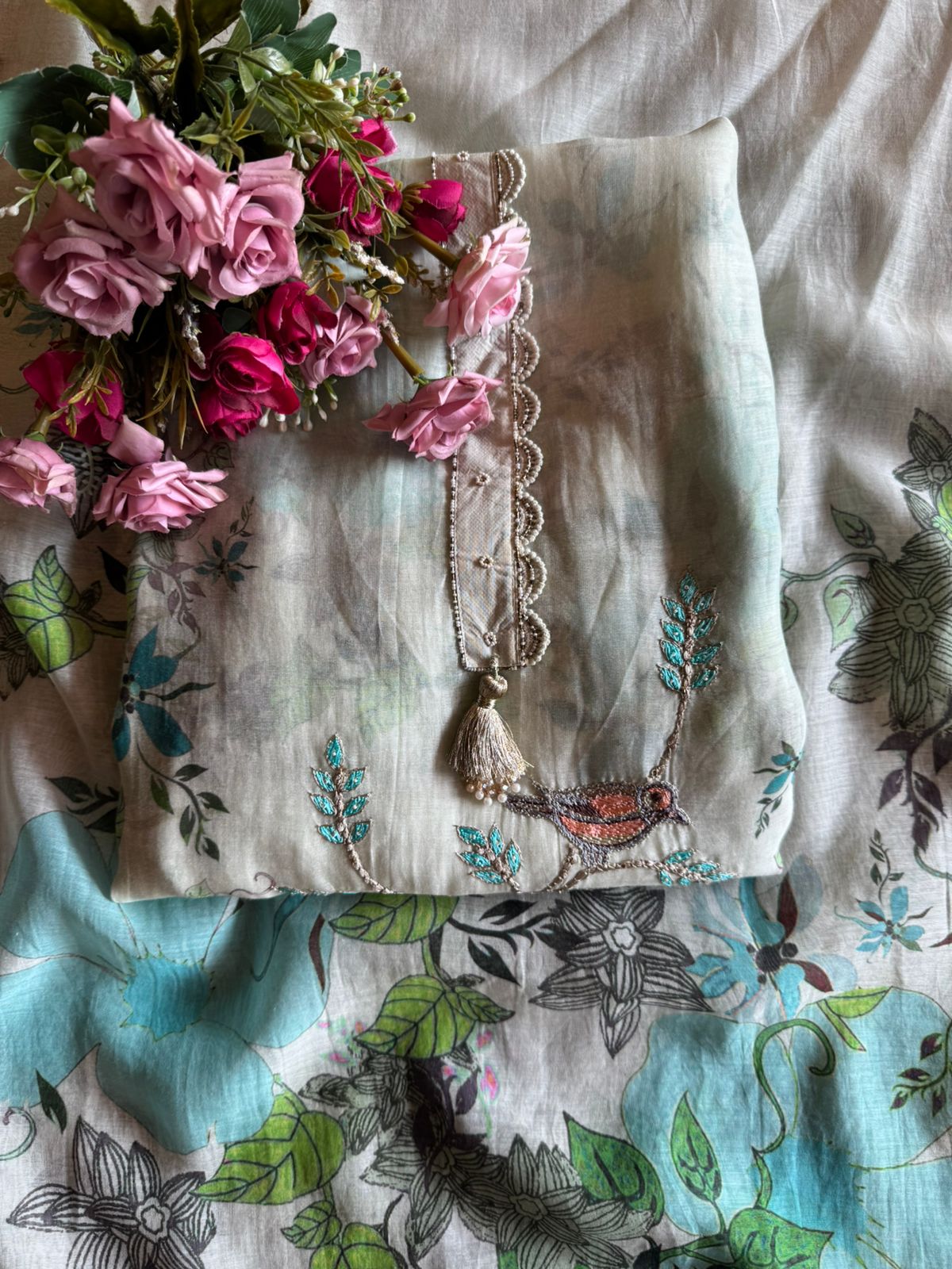 Soft Mul muslin designer digital printed suits