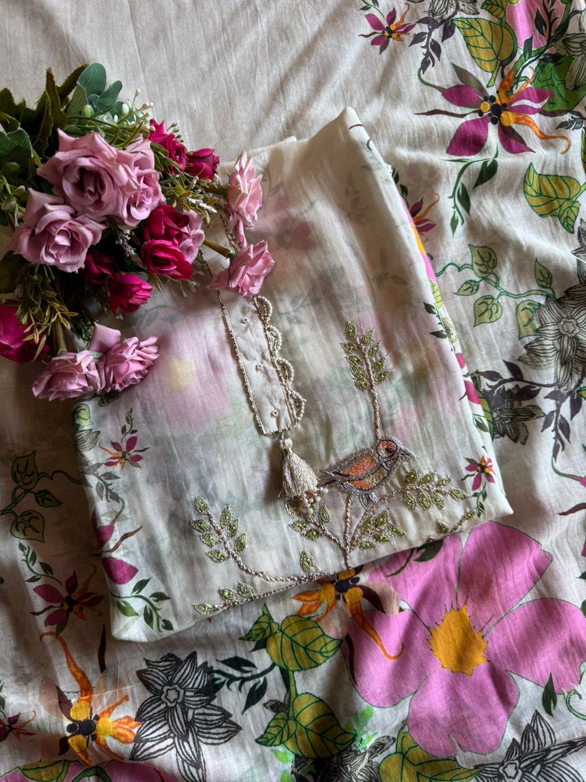 Soft Mul muslin designer digital printed suits