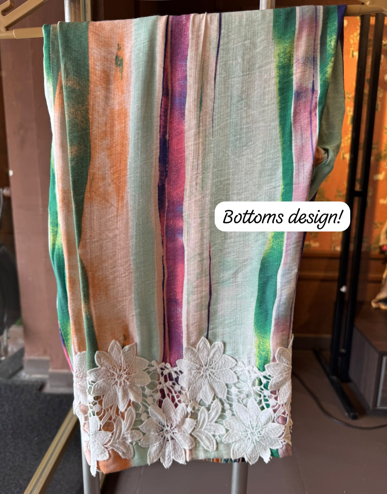 Soft muslin Stitched Coord set