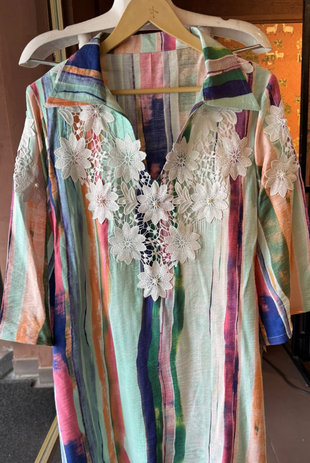 Soft muslin Stitched Coord set