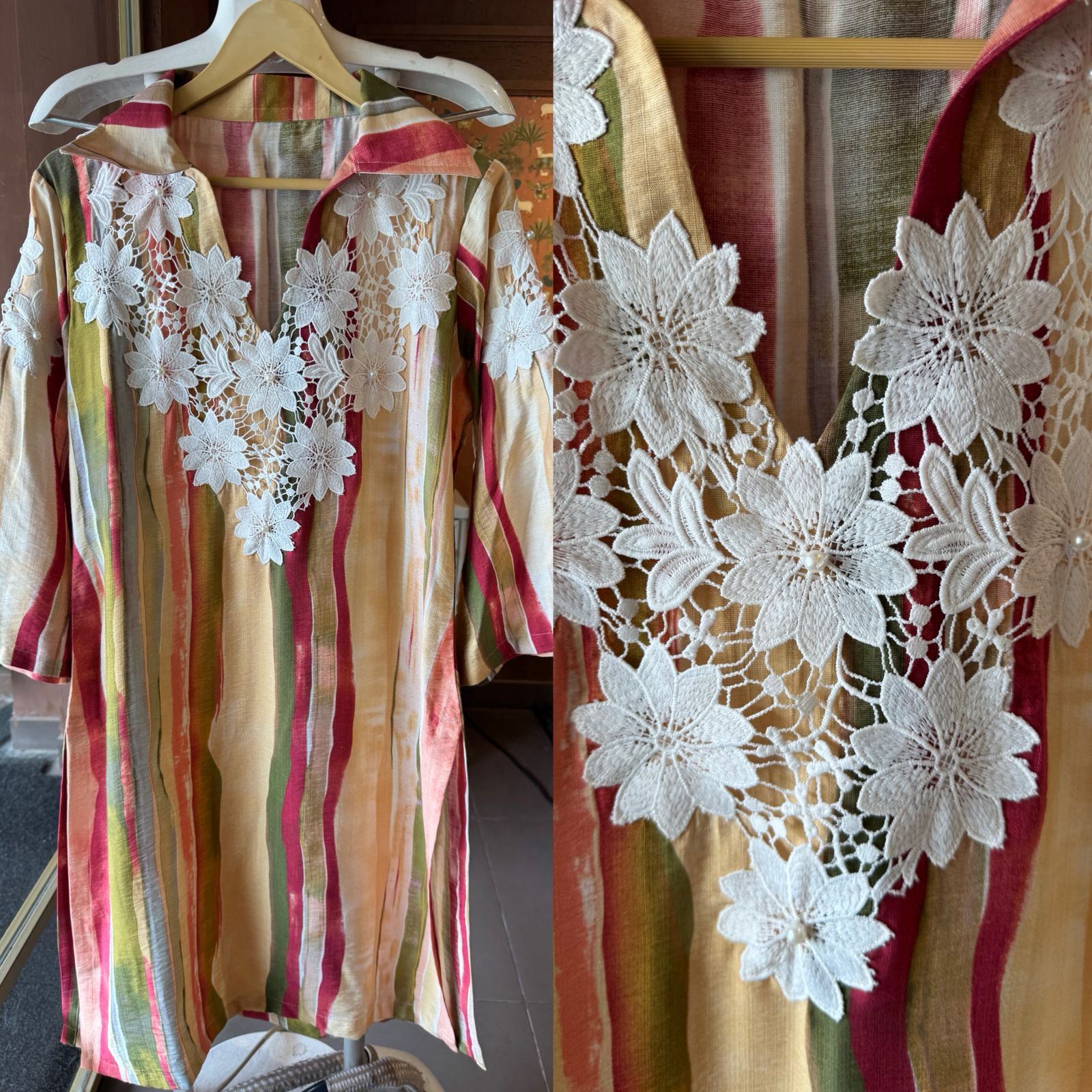 Soft muslin Stitched Coord set