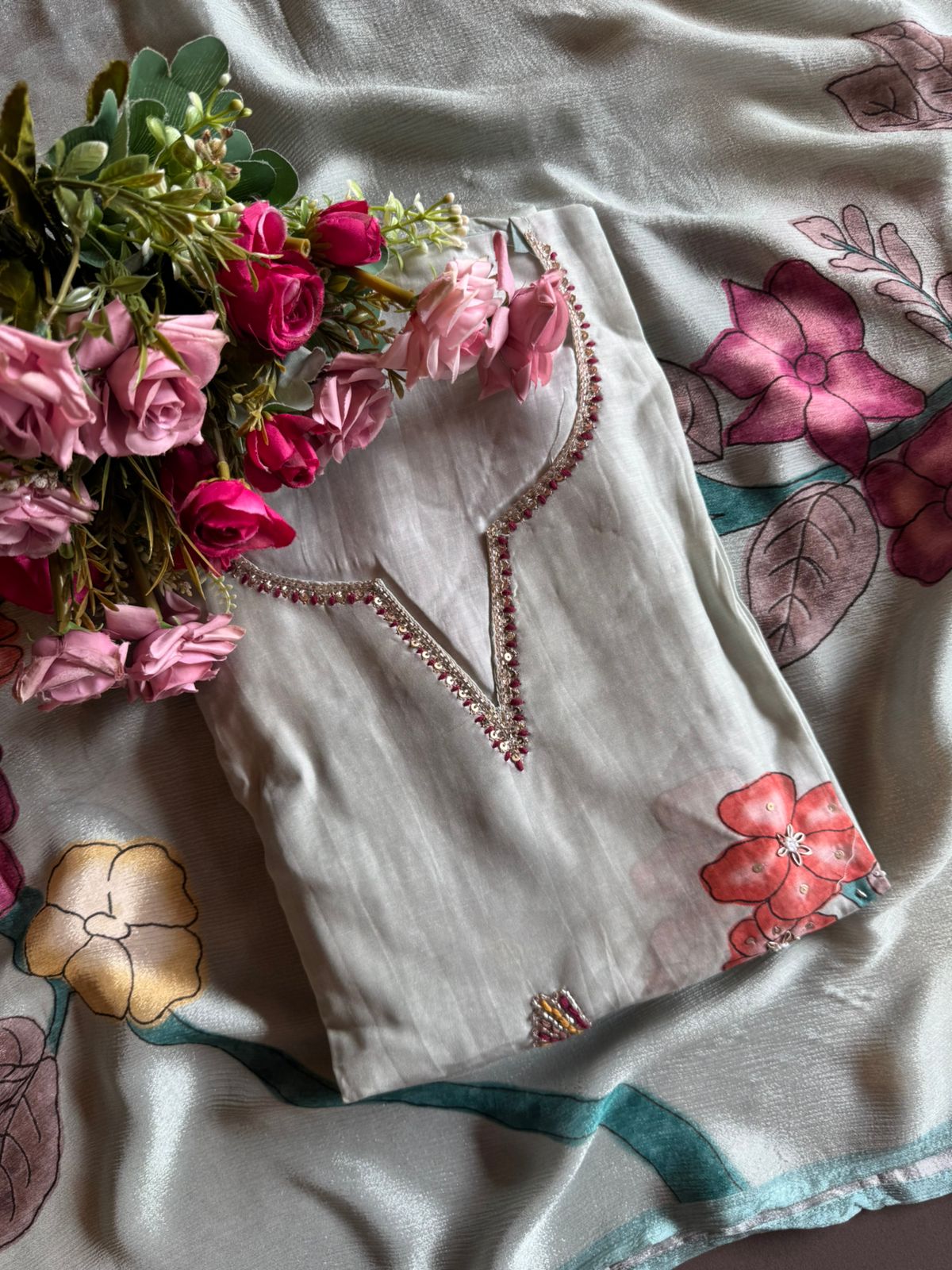 Pure Mul Muslin light Weight Unstitched shirt