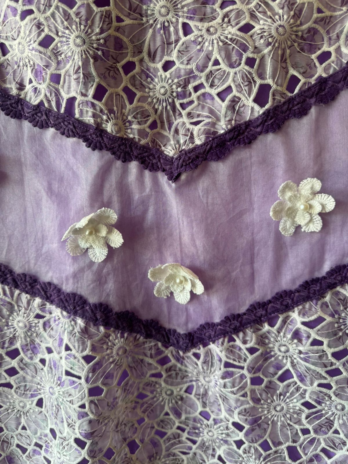 Stitched cotton Crochet shirt