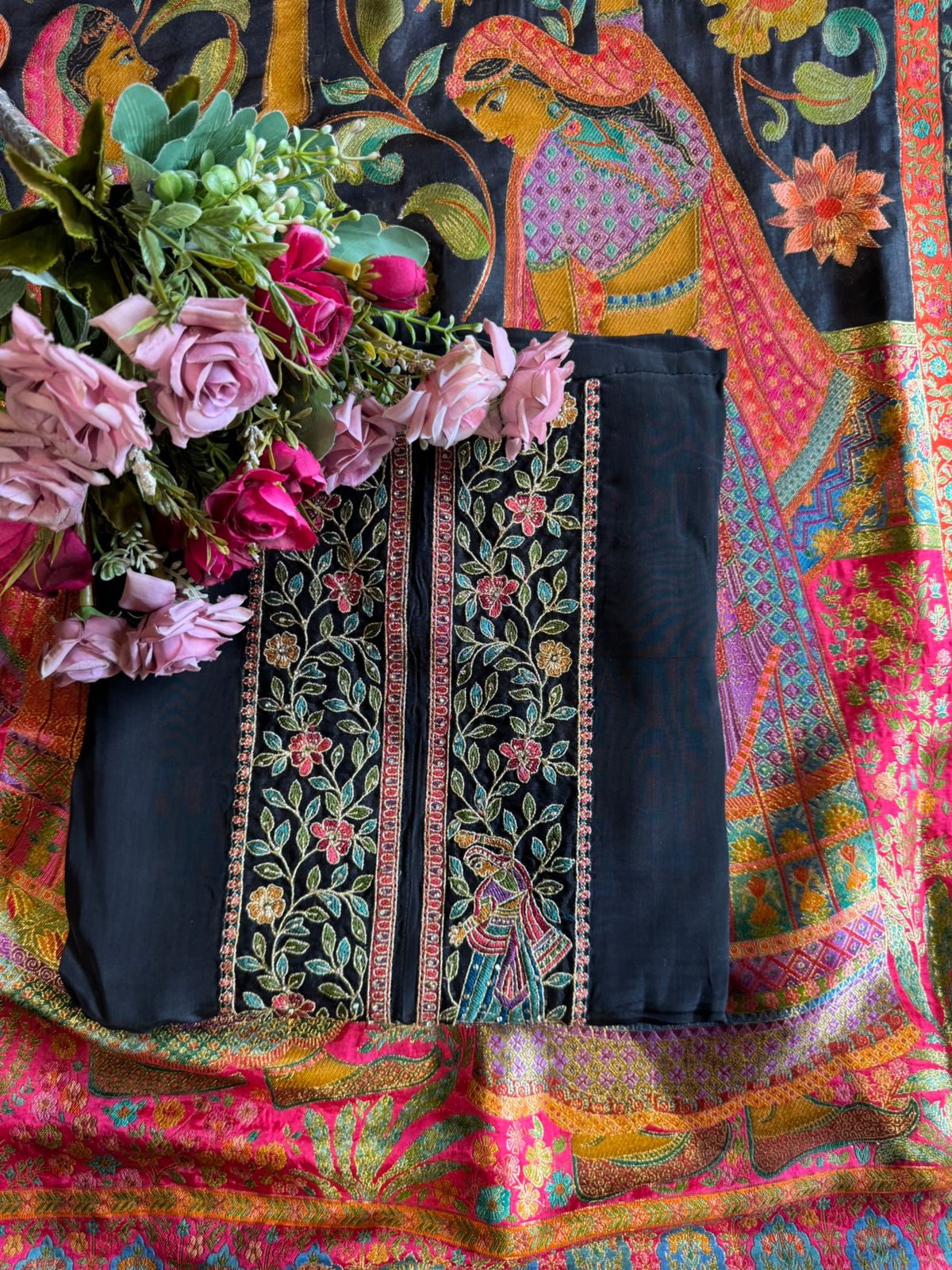 Soft silk Shirt Unstitched