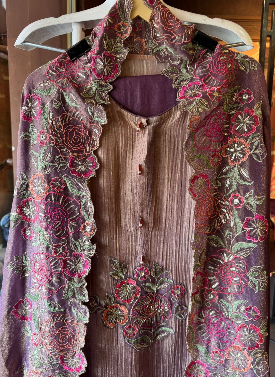 Crushed tissue Unstitched shirt