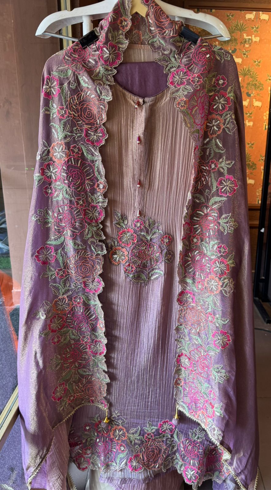 Crushed tissue Unstitched shirt