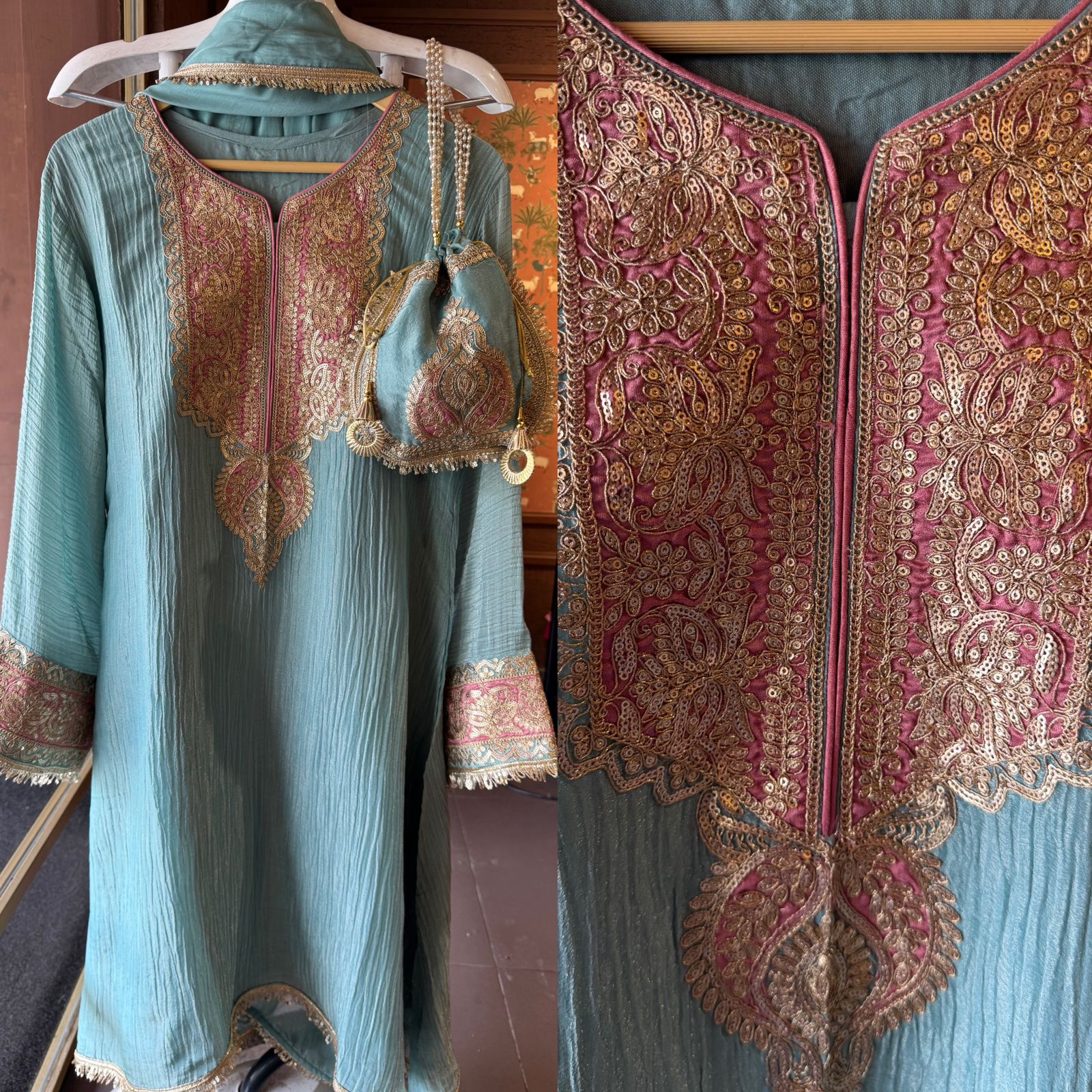 Crushed tissue stitched Shirt