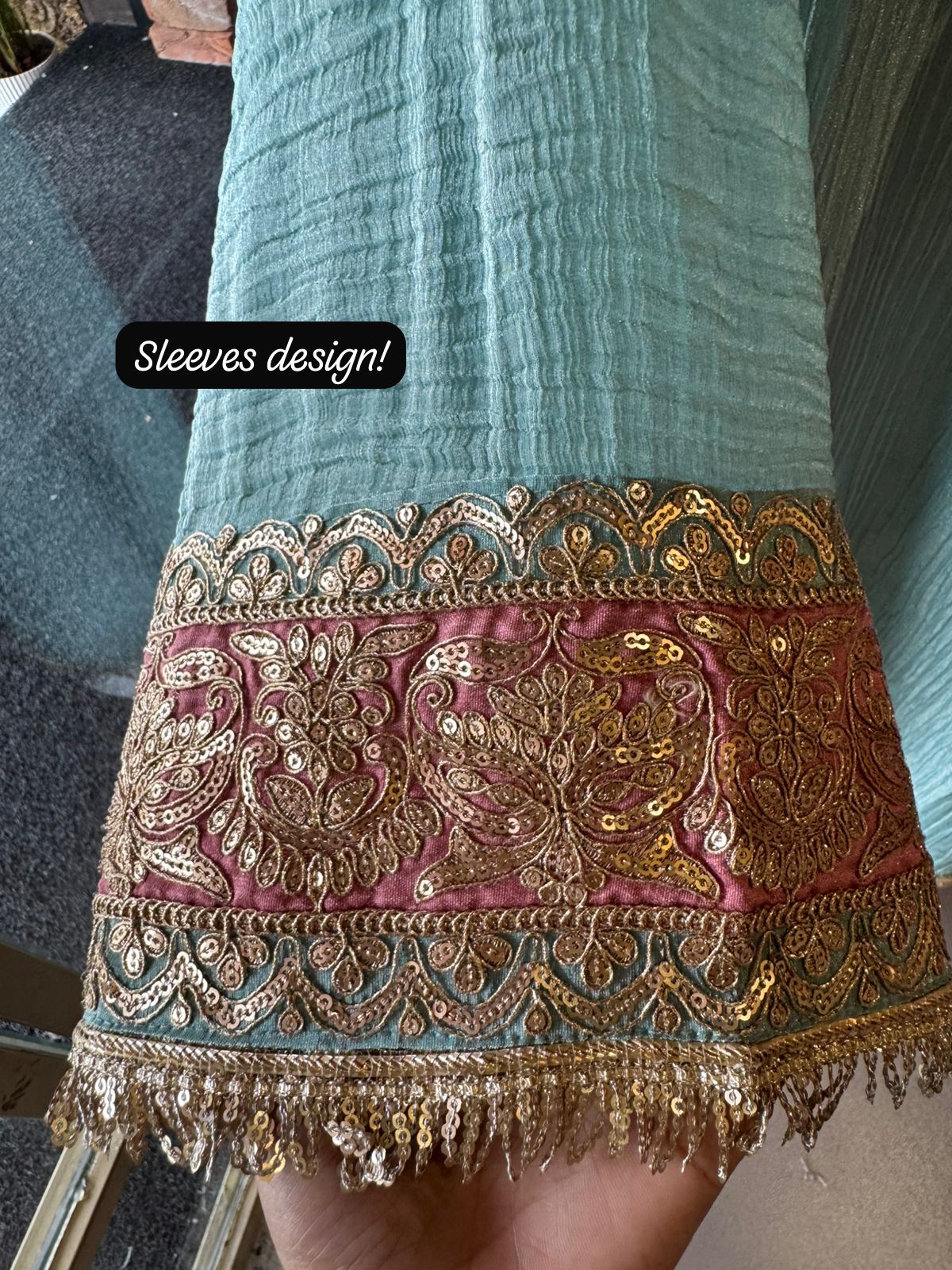 Crushed tissue stitched Shirt