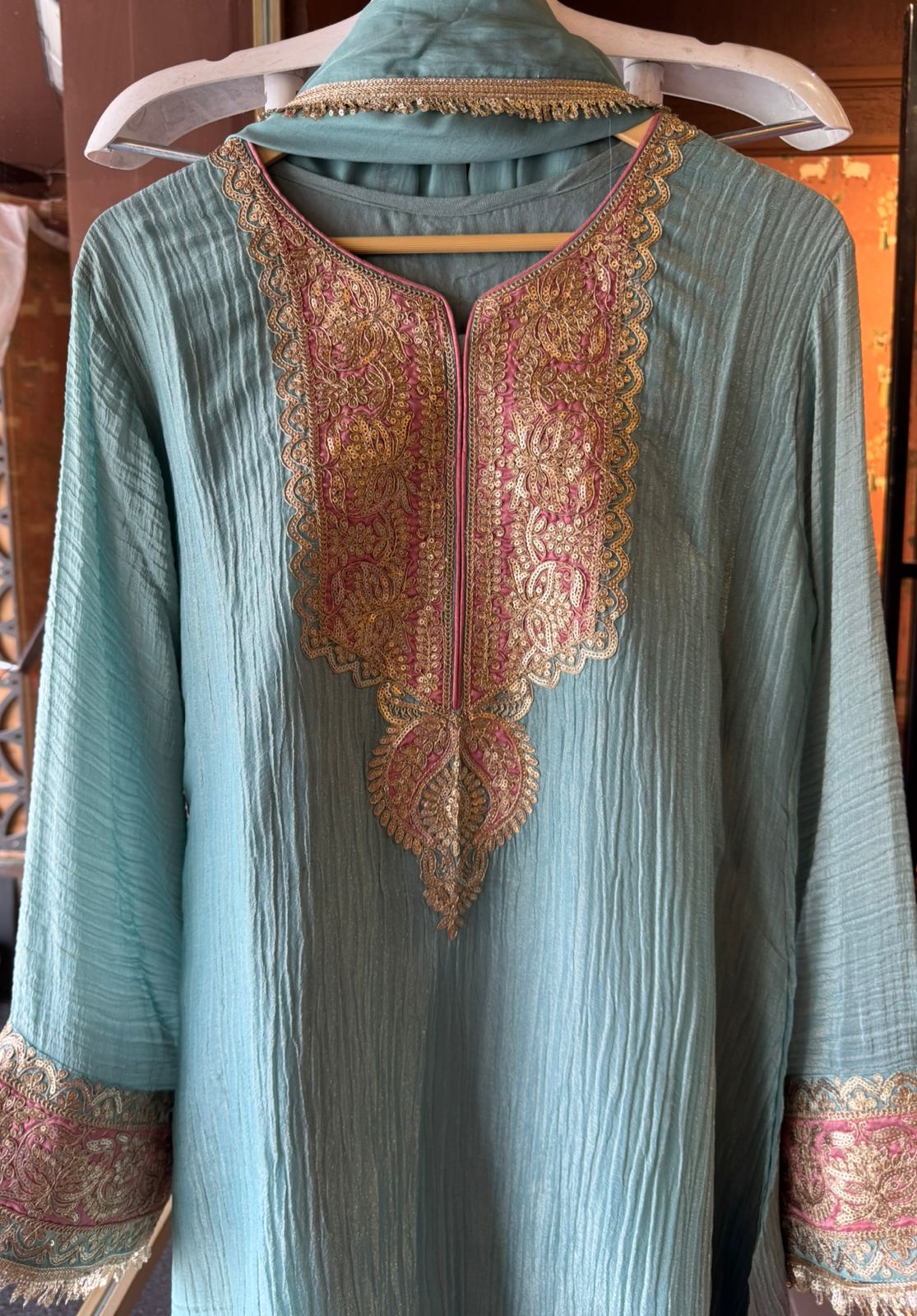 Crushed tissue stitched Shirt