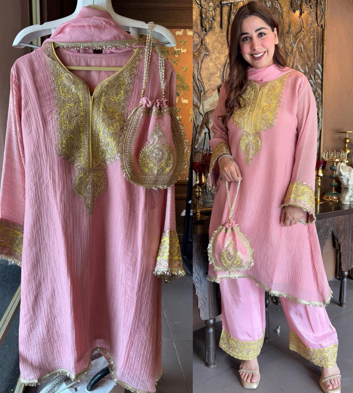 Crushed tissue stitched Shirt