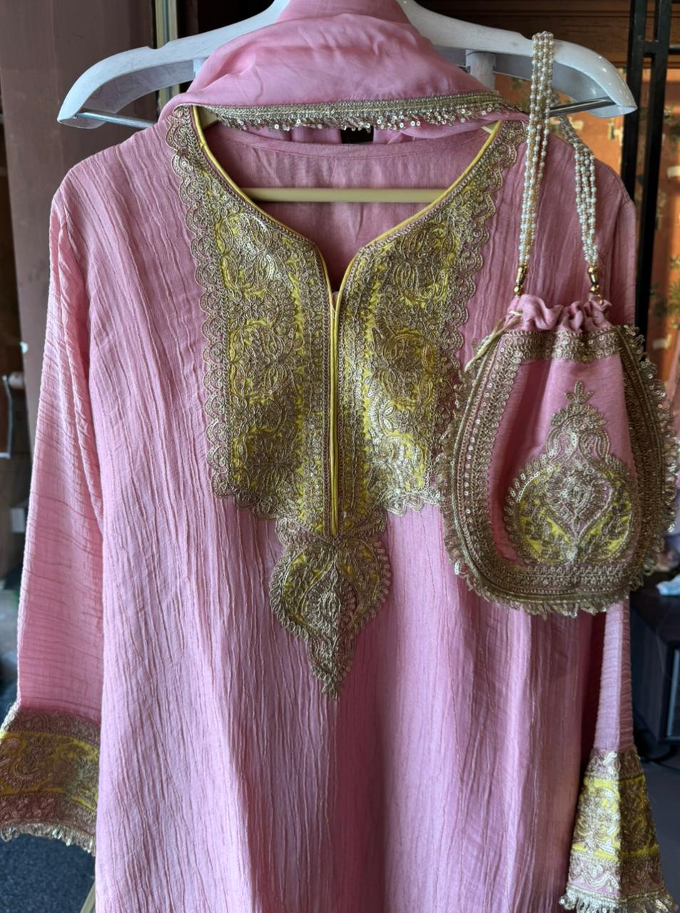 Crushed tissue stitched Shirt