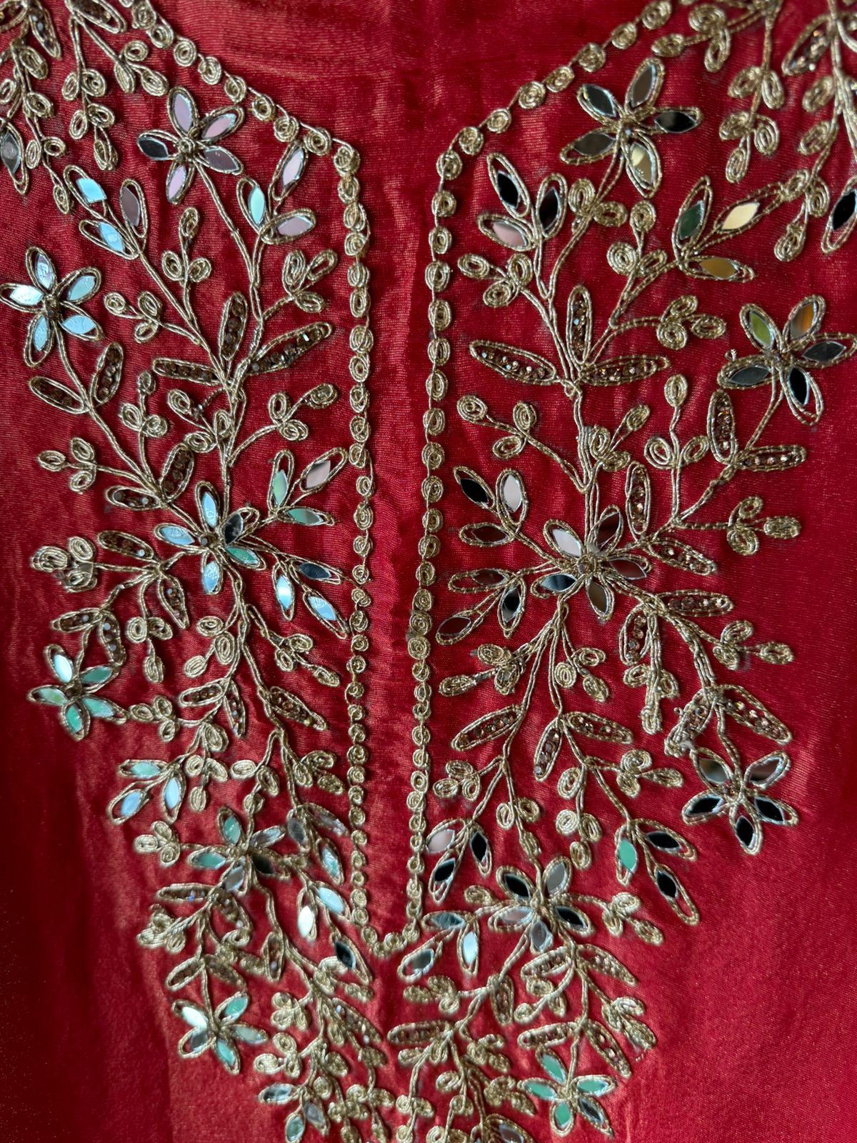 Shimmer tissue Unstitched Suits