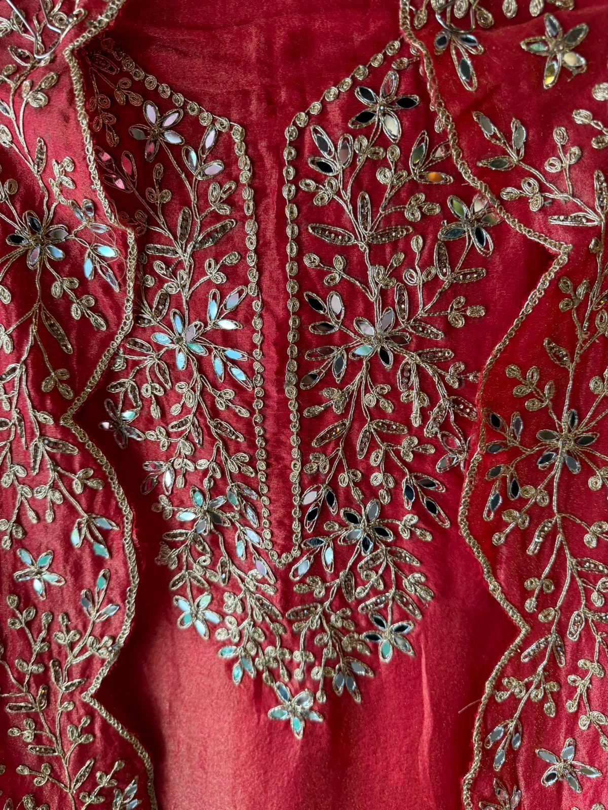 Shimmer tissue Unstitched Suits