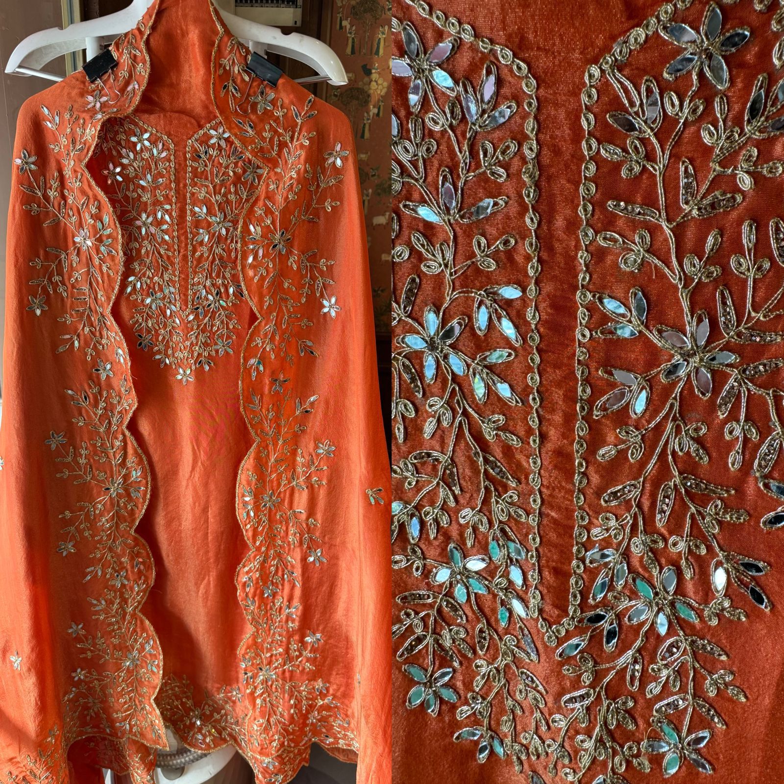 Shimmer tissue Unstitched Suits