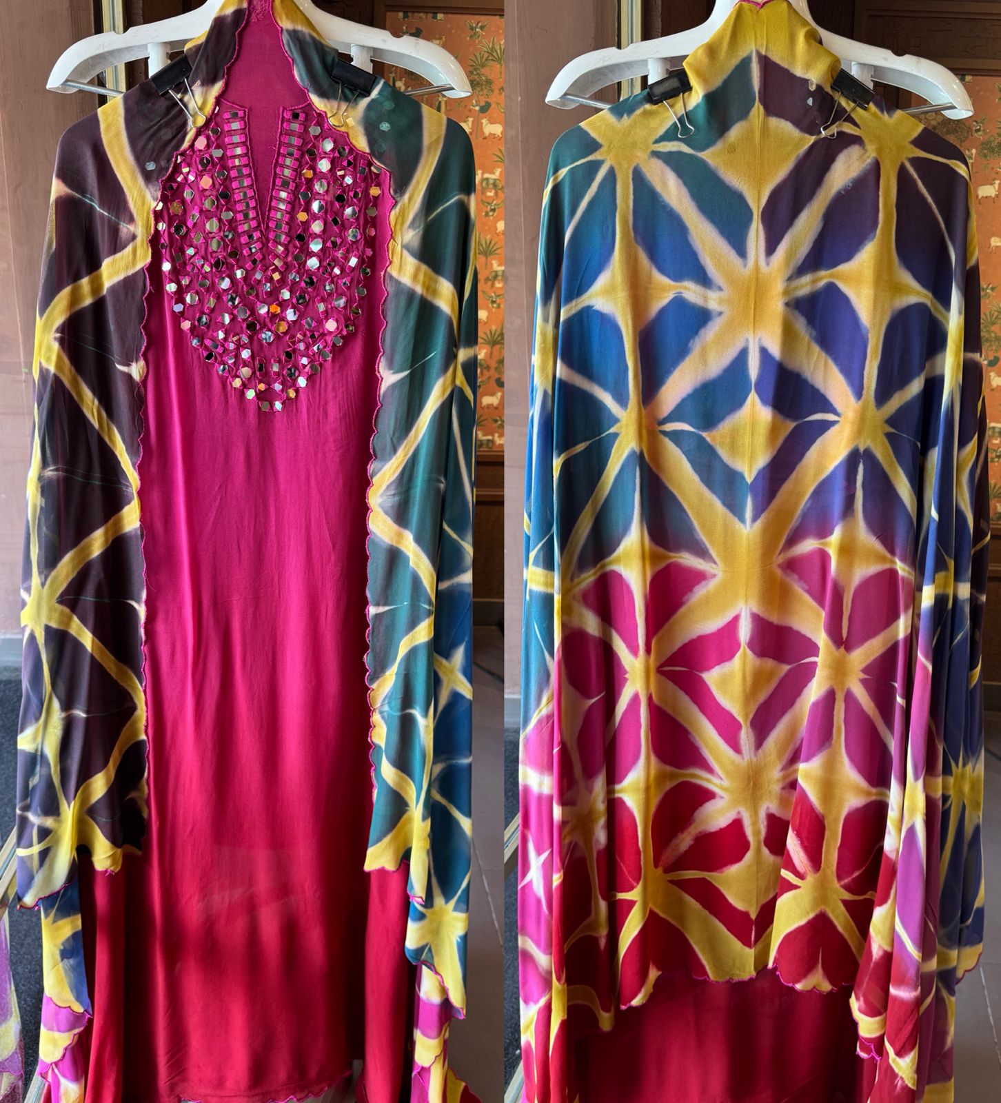 Ombré shaded unstitched shirt