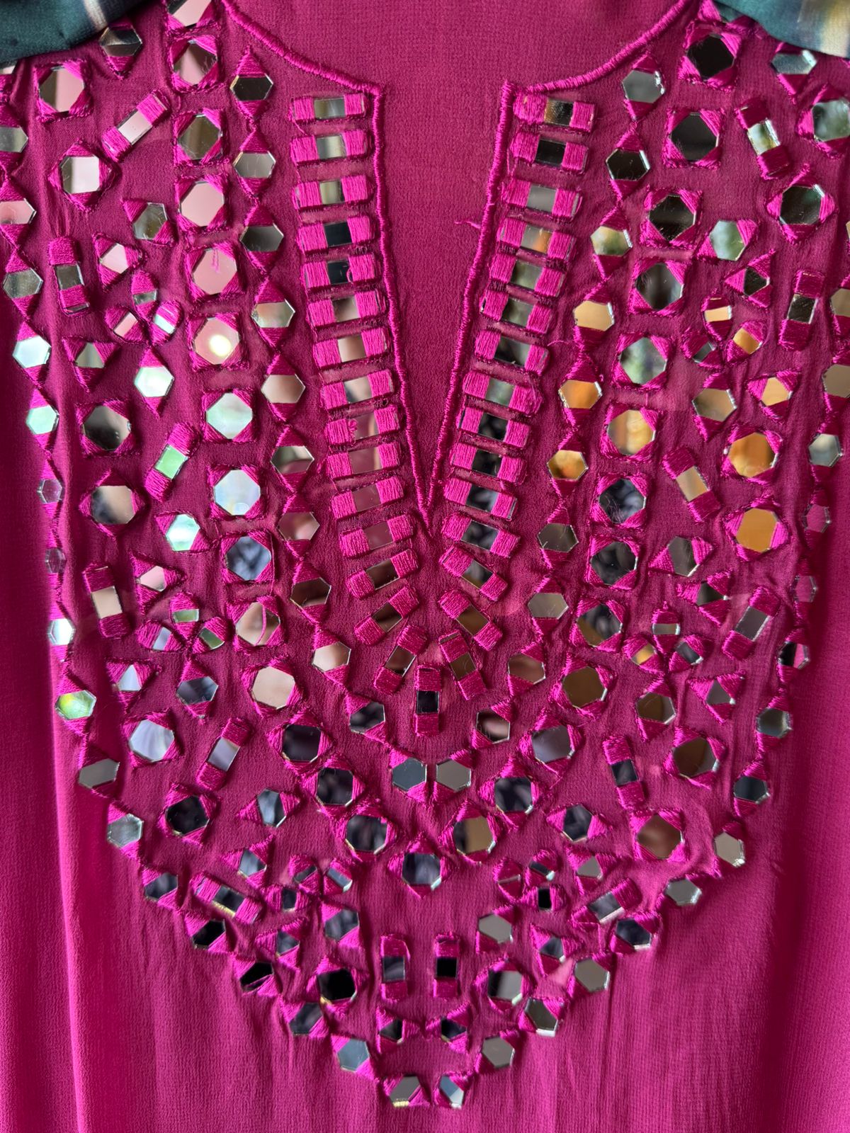 Ombré shaded unstitched shirt