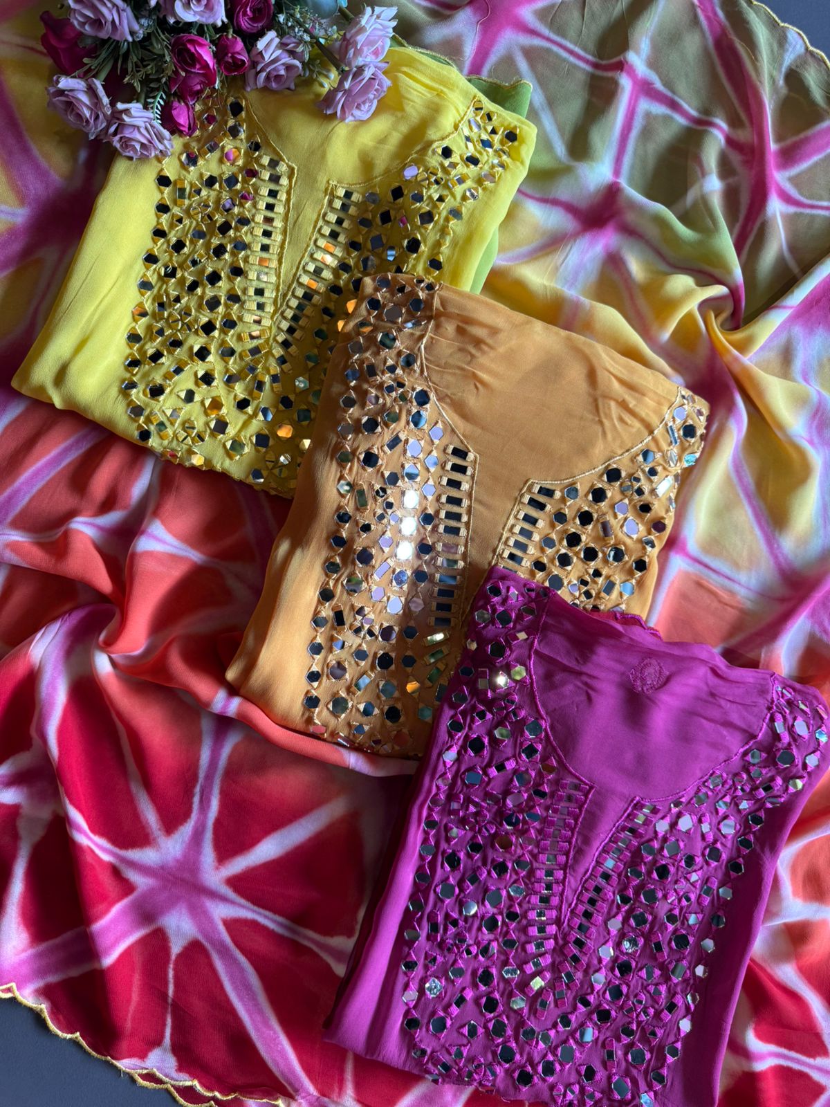 Ombré shaded unstitched shirt