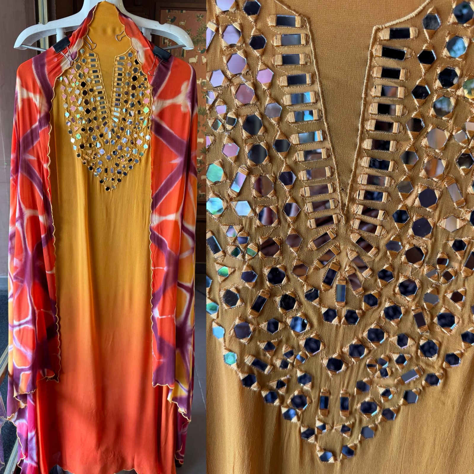 Ombré shaded unstitched shirt