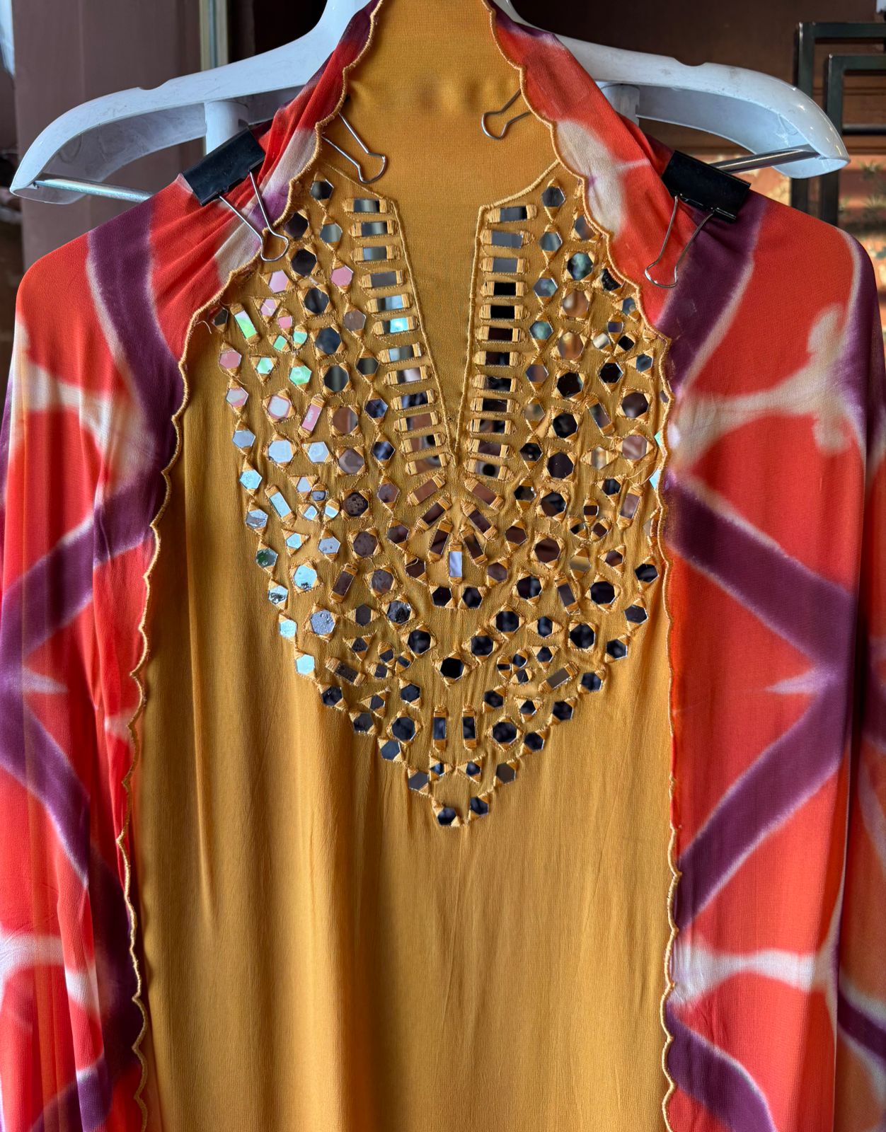 Ombré shaded unstitched shirt