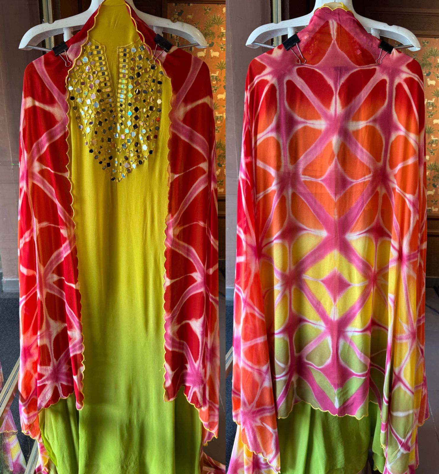 Ombré shaded unstitched shirt