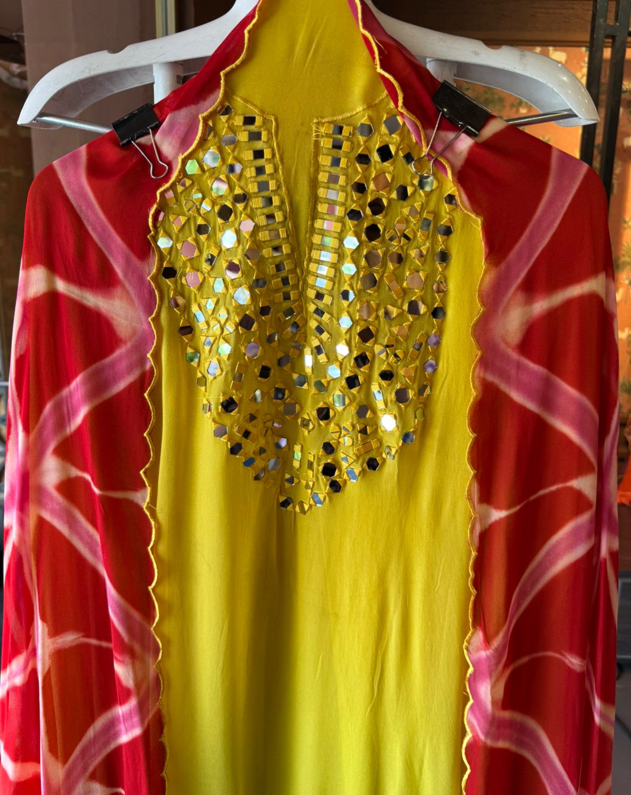 Ombré shaded unstitched shirt