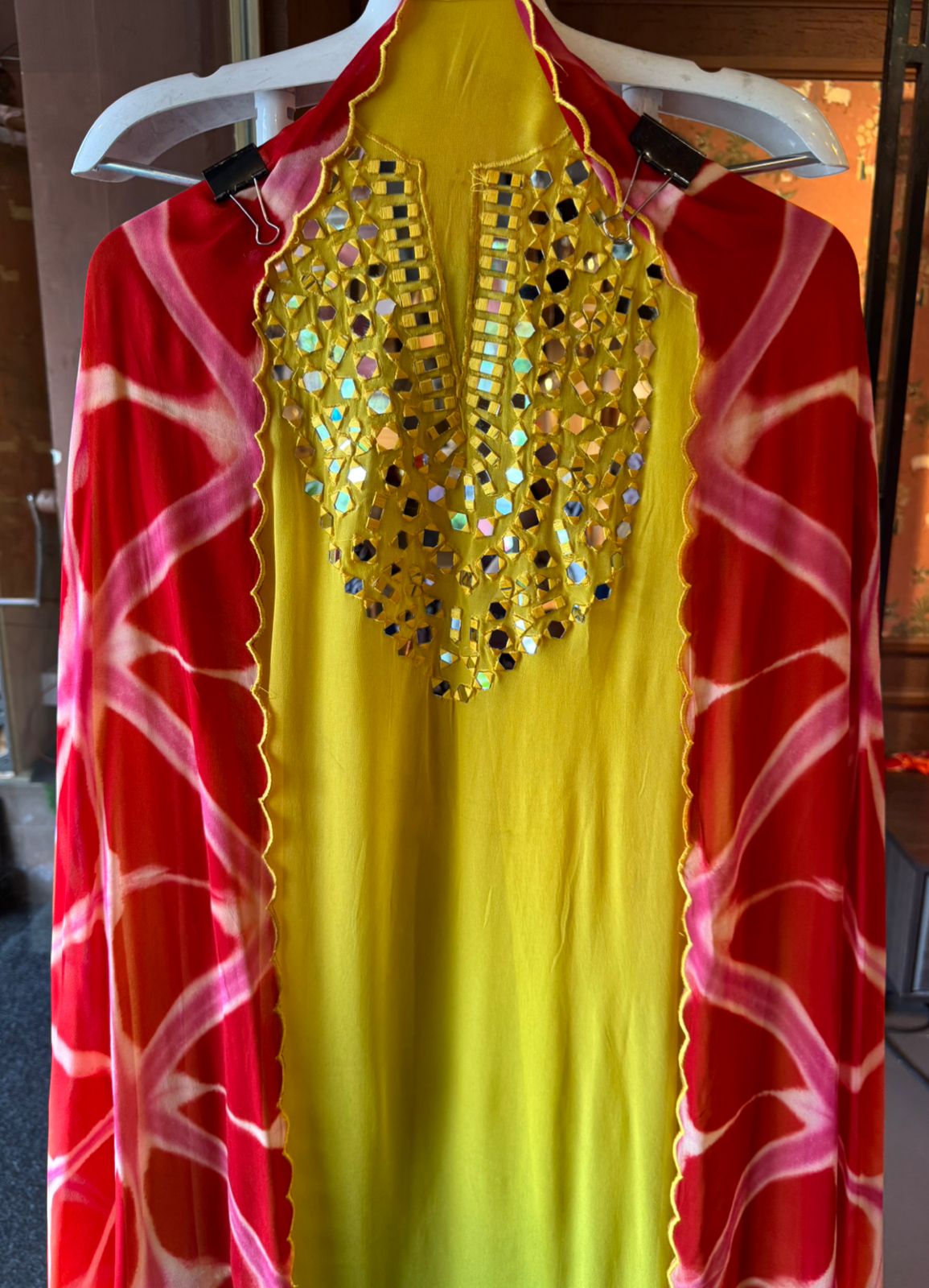 Ombré shaded unstitched shirt