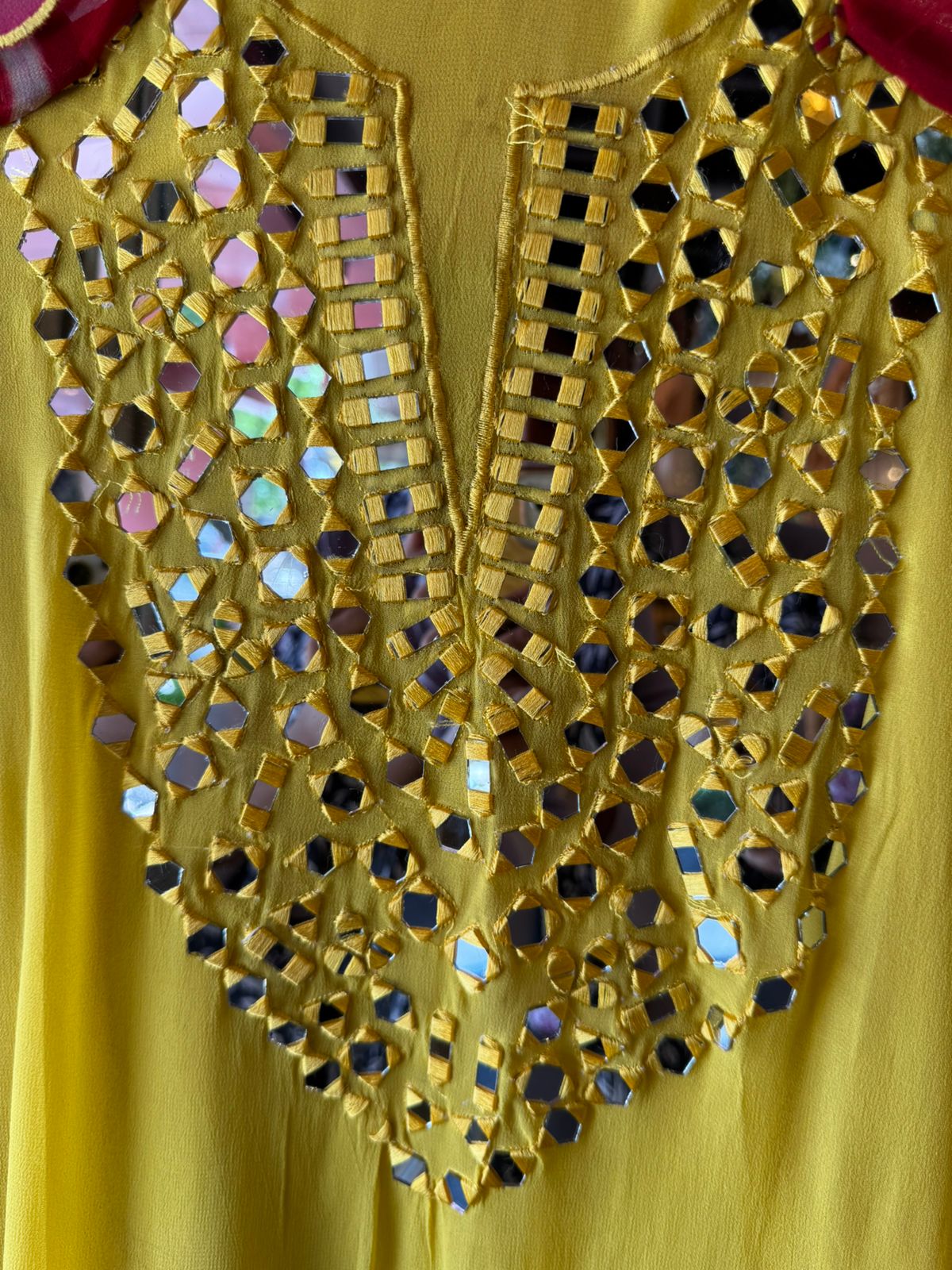 Ombré shaded unstitched shirt