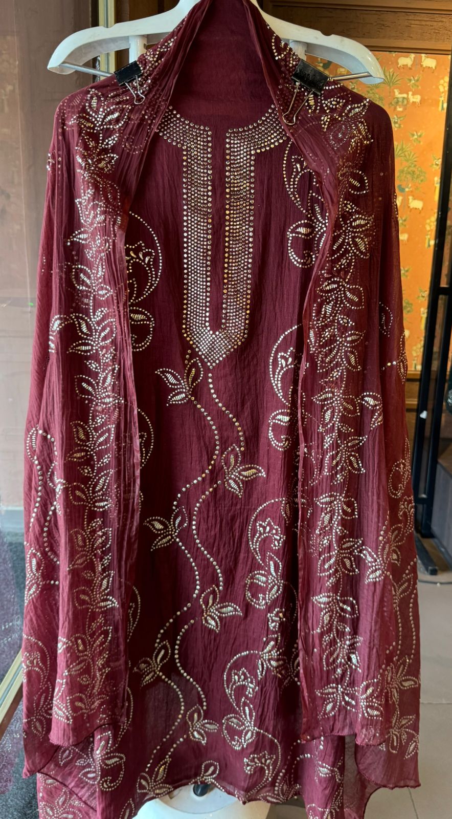 Mul chanderi Unstitched Suits