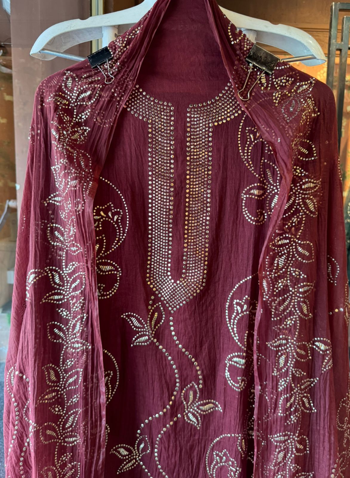 Mul chanderi Unstitched Suits