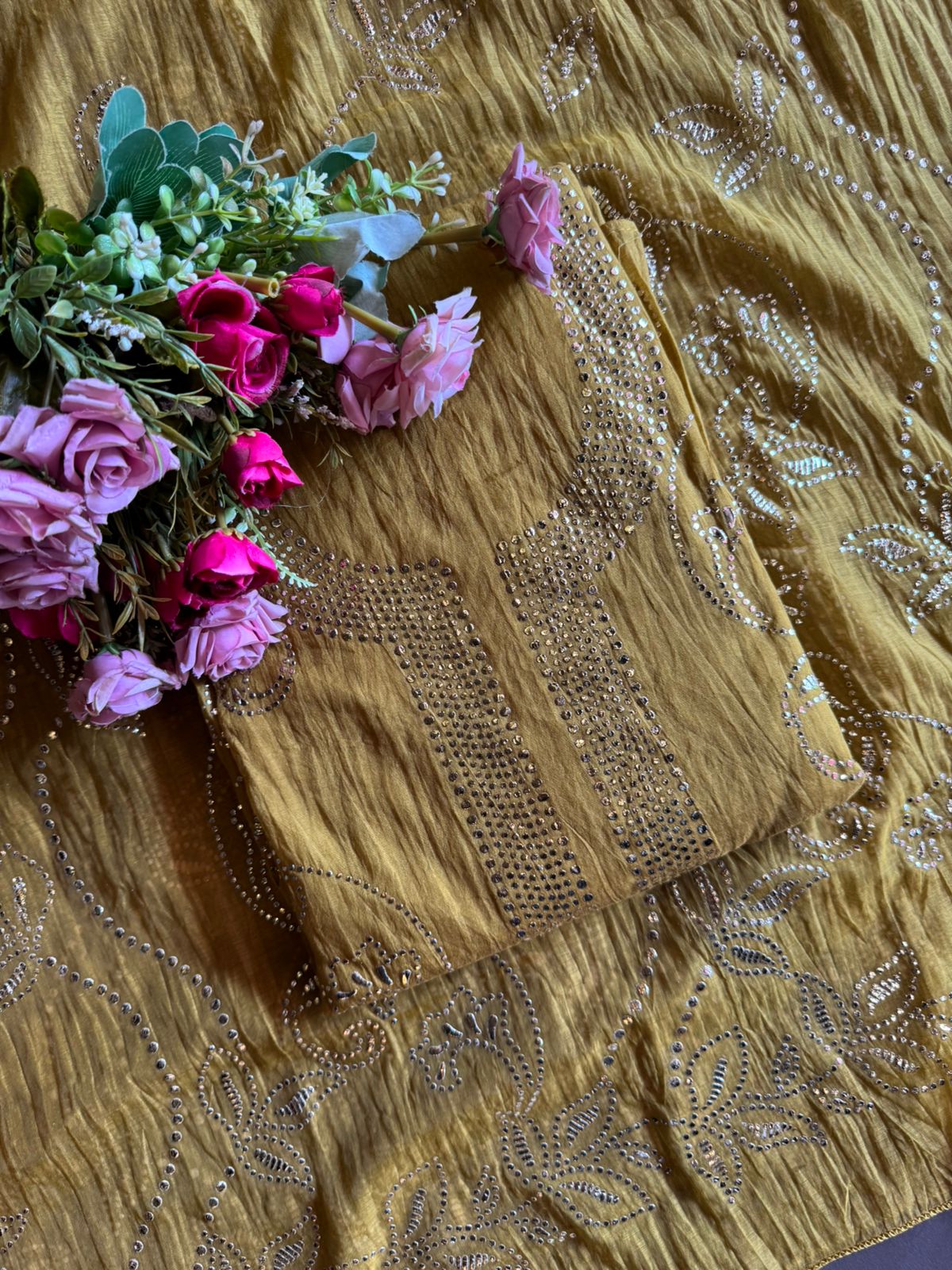 Mul chanderi Unstitched Suits