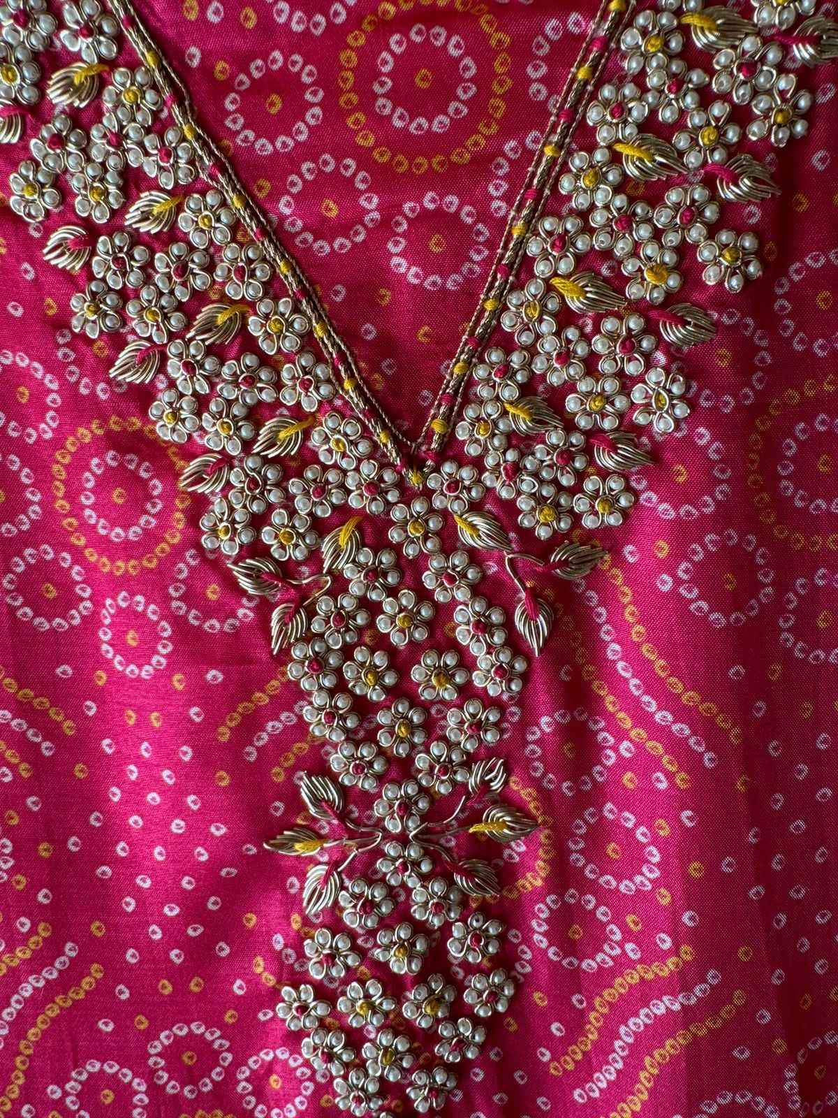 Pure Silk bandhani Printed Suit