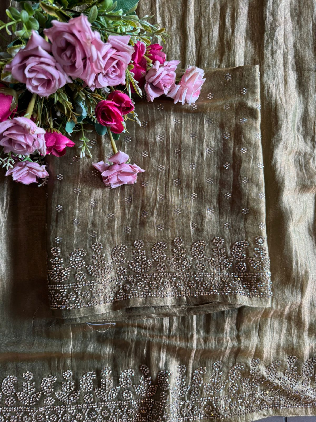 Shimmer tissue un stitched full size Shirt