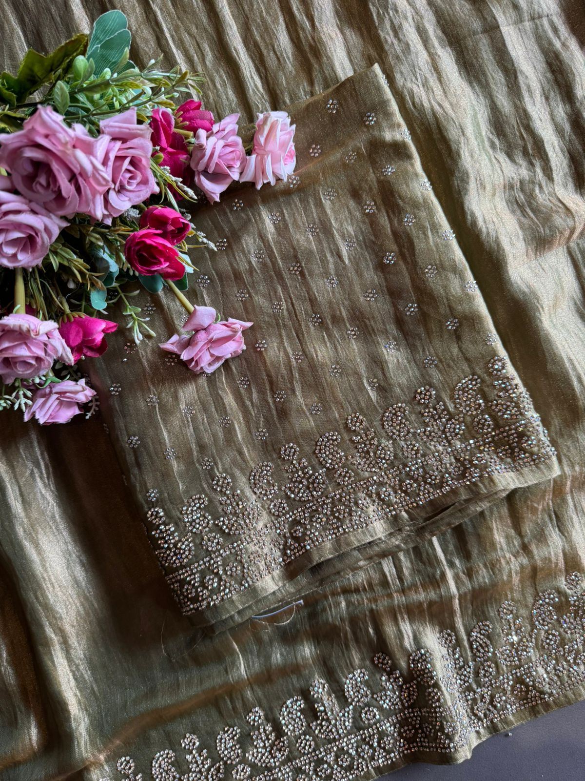 Shimmer tissue un stitched full size Shirt