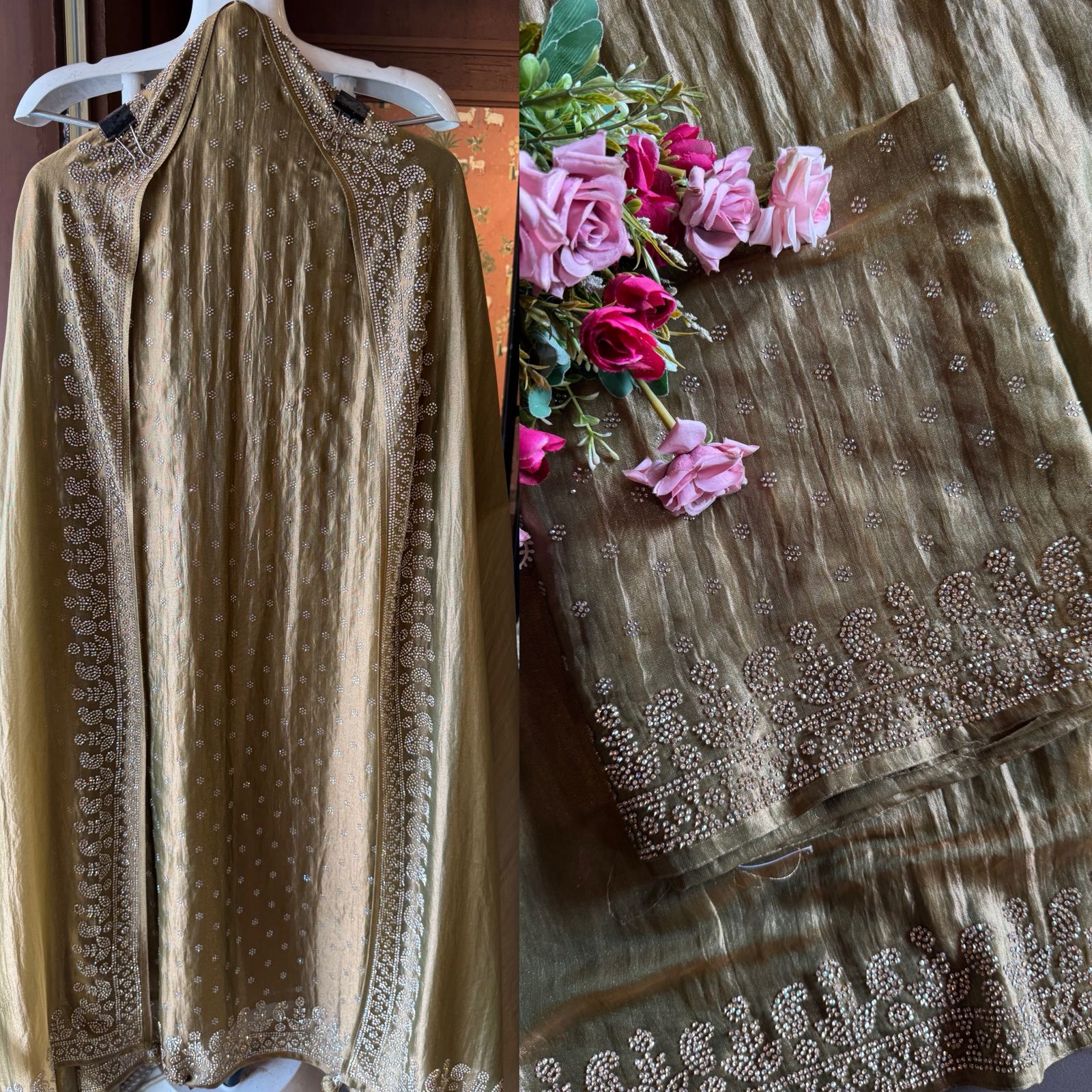 Shimmer tissue un stitched full size Shirt