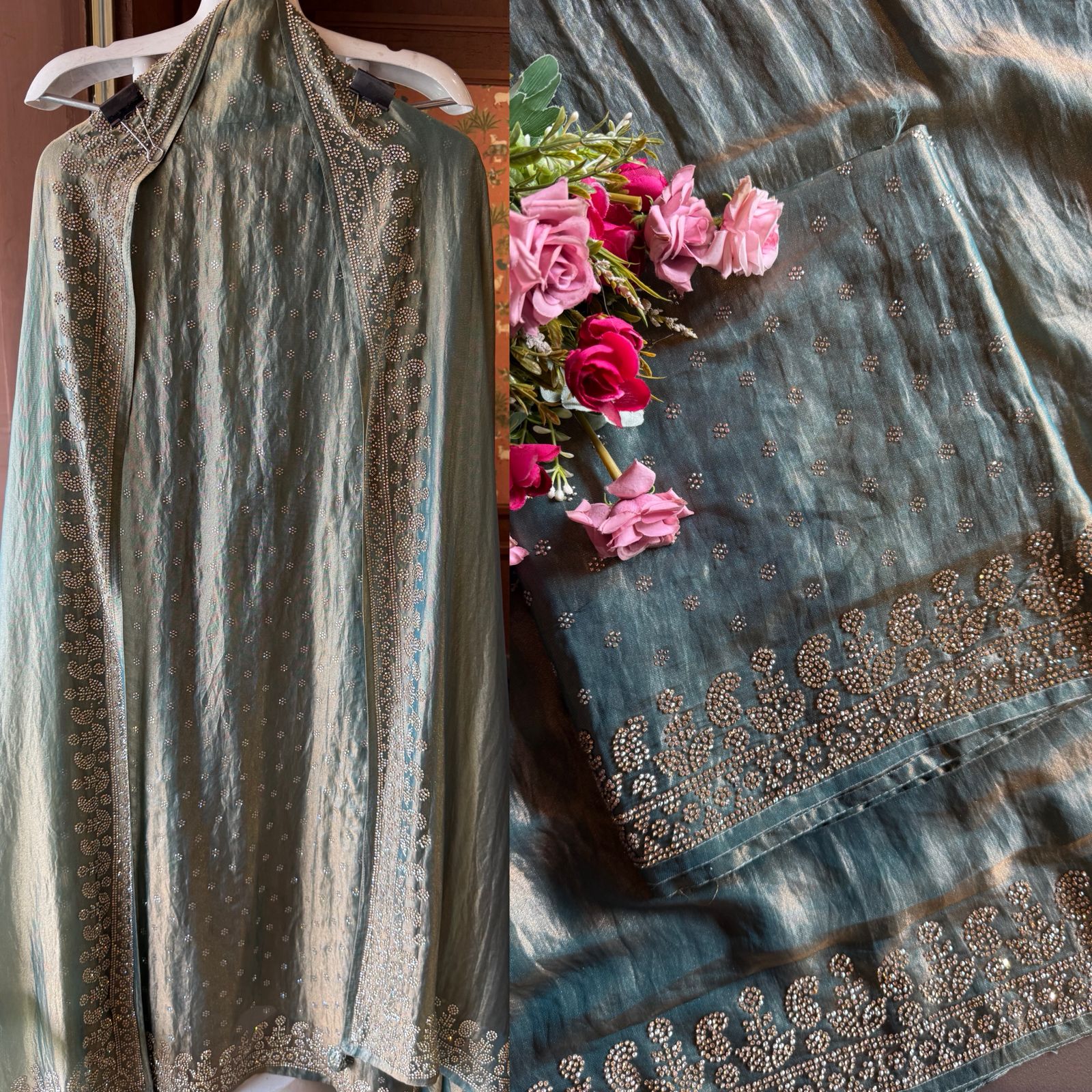 Shimmer tissue un stitched full size Shirt