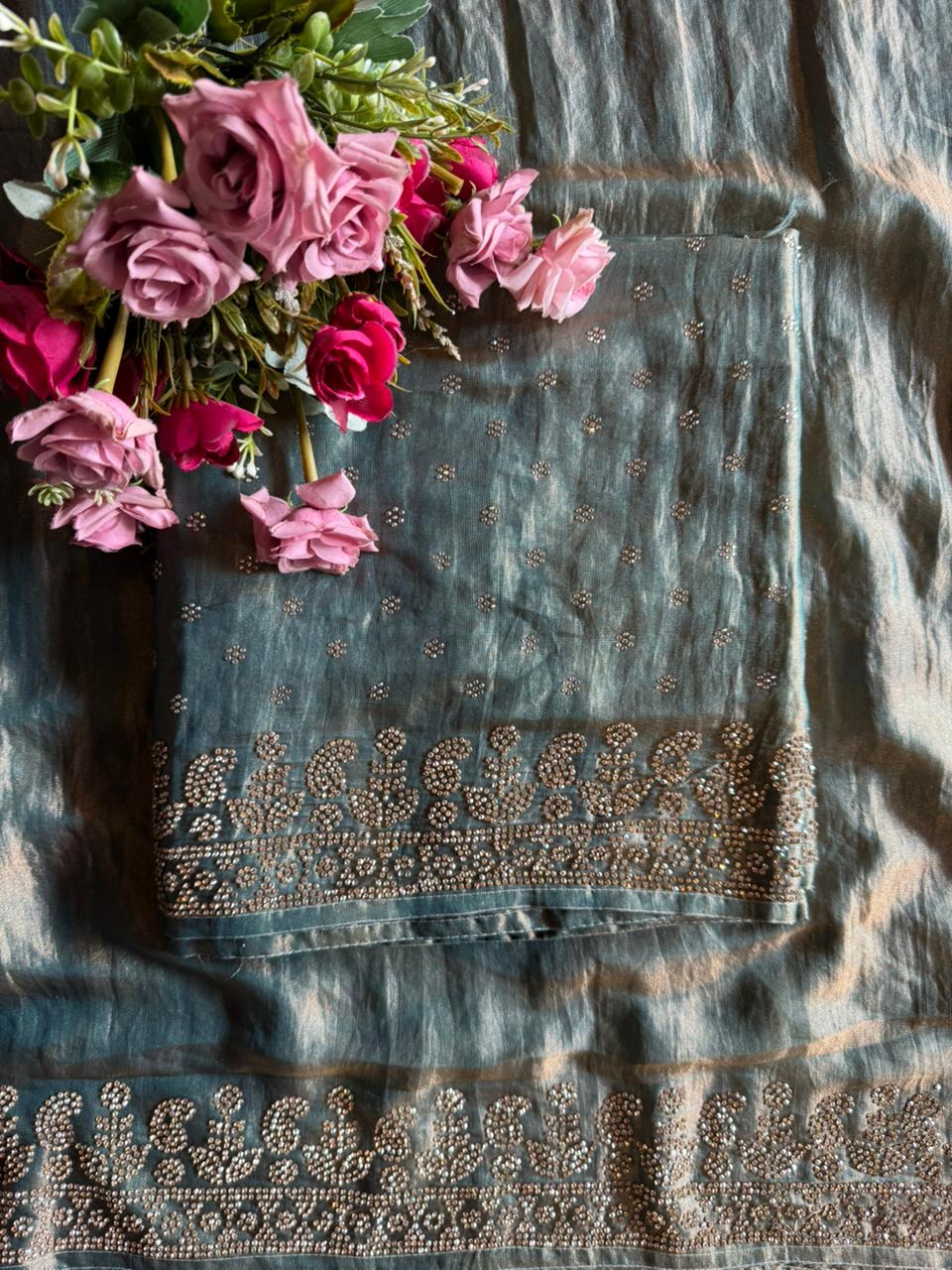 Shimmer tissue un stitched full size Shirt