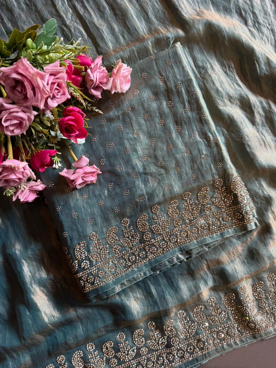 Shimmer tissue un stitched full size Shirt