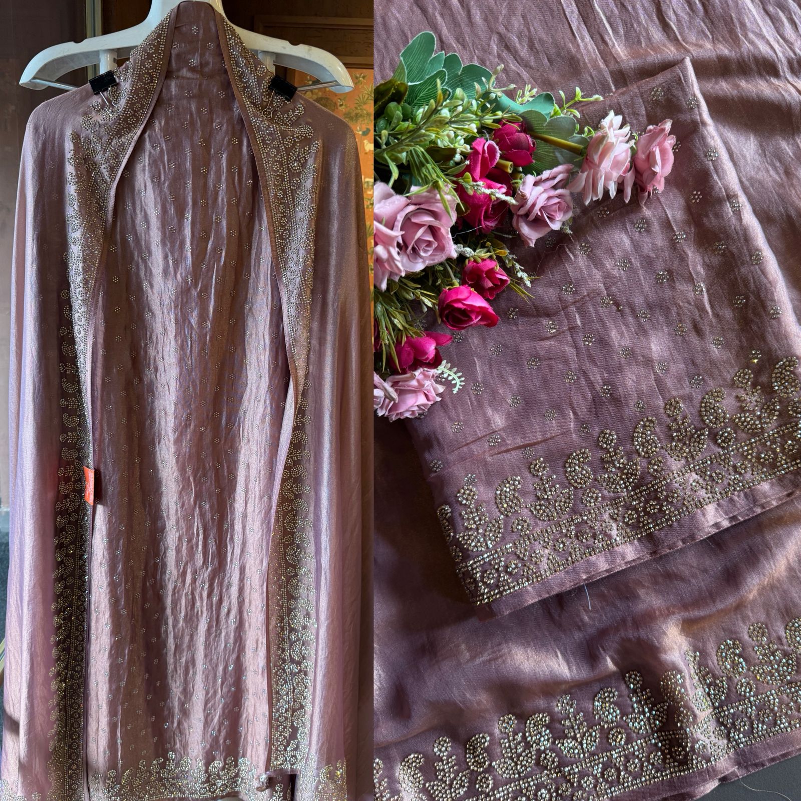 Shimmer tissue un stitched full size Shirt