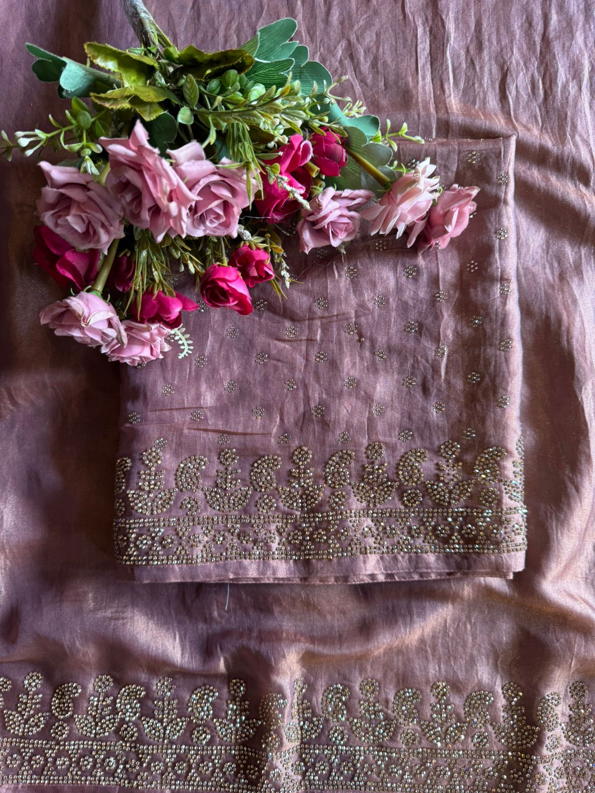 Shimmer tissue un stitched full size Shirt