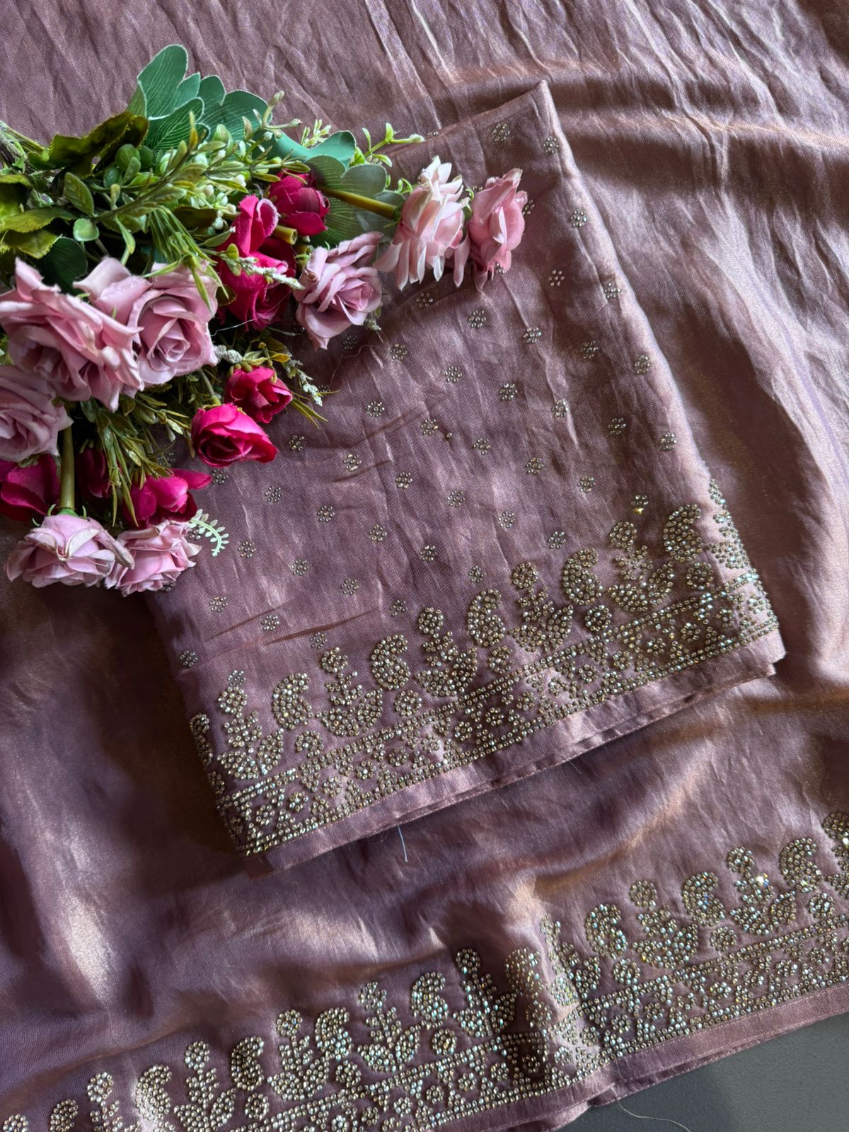 Shimmer tissue un stitched full size Shirt