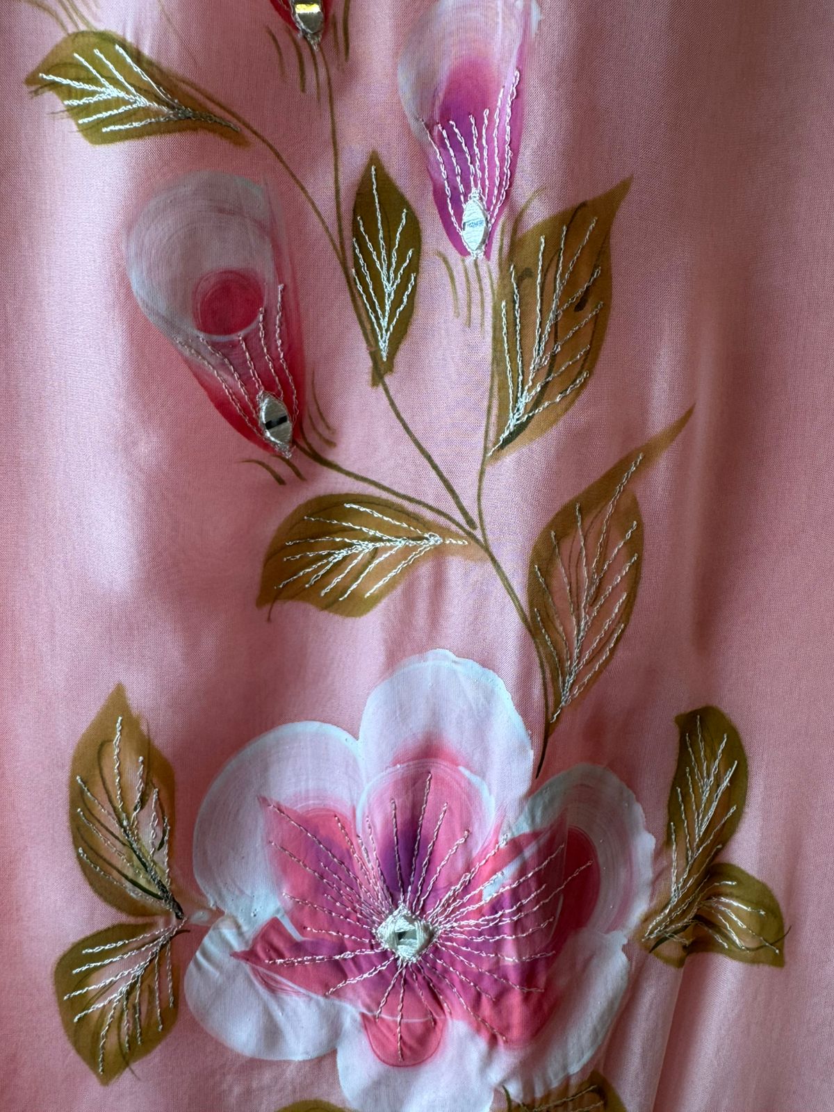 Soft organza Unstitched Kurta