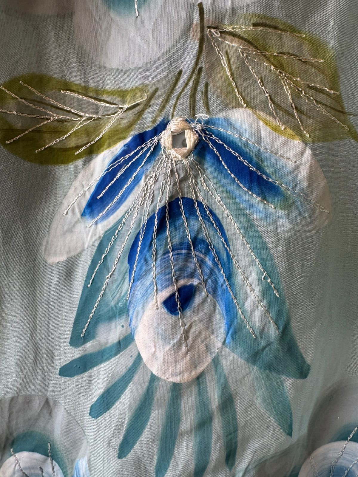 Soft organza Unstitched Kurta